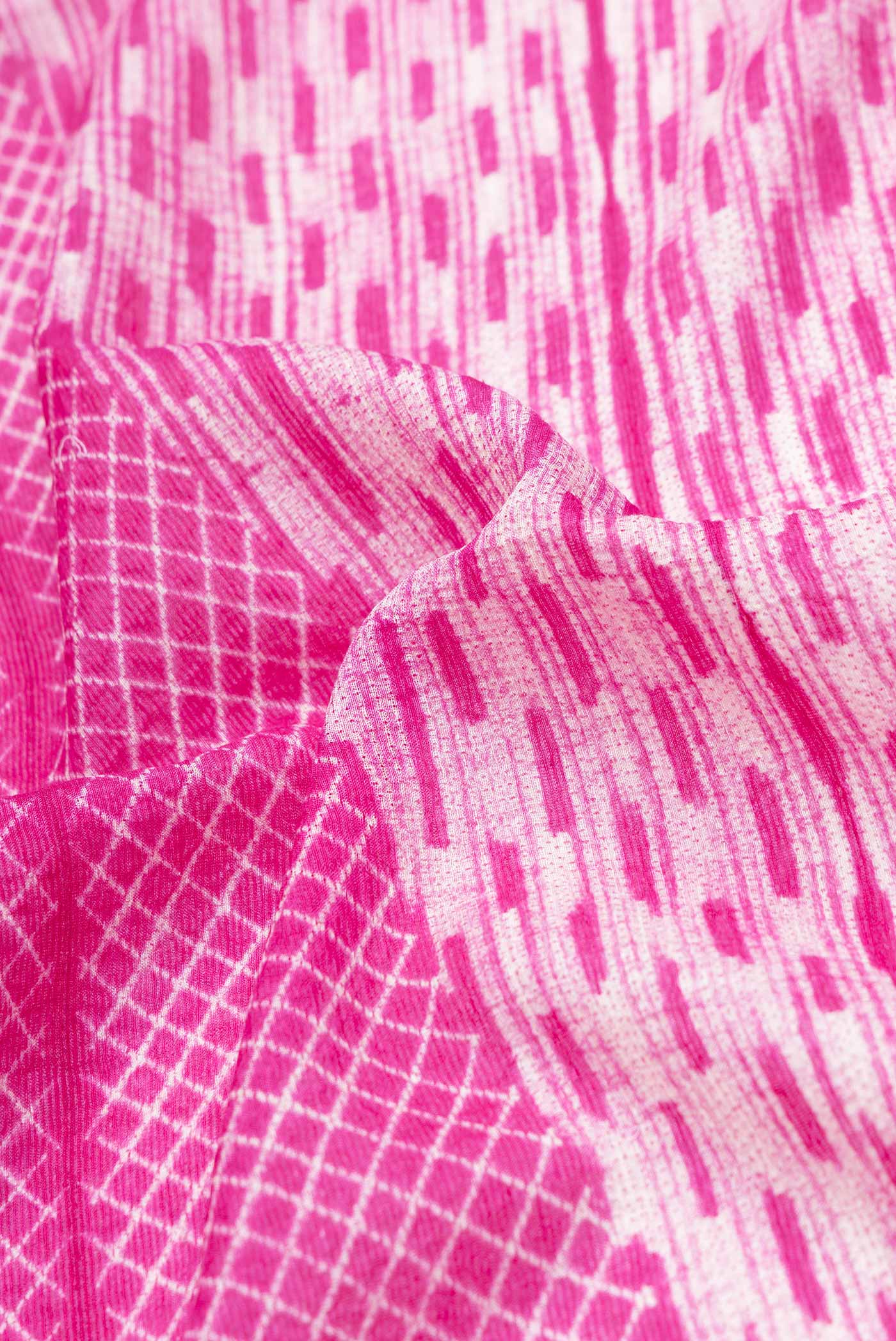 Pink Tussar Saree - Image 2