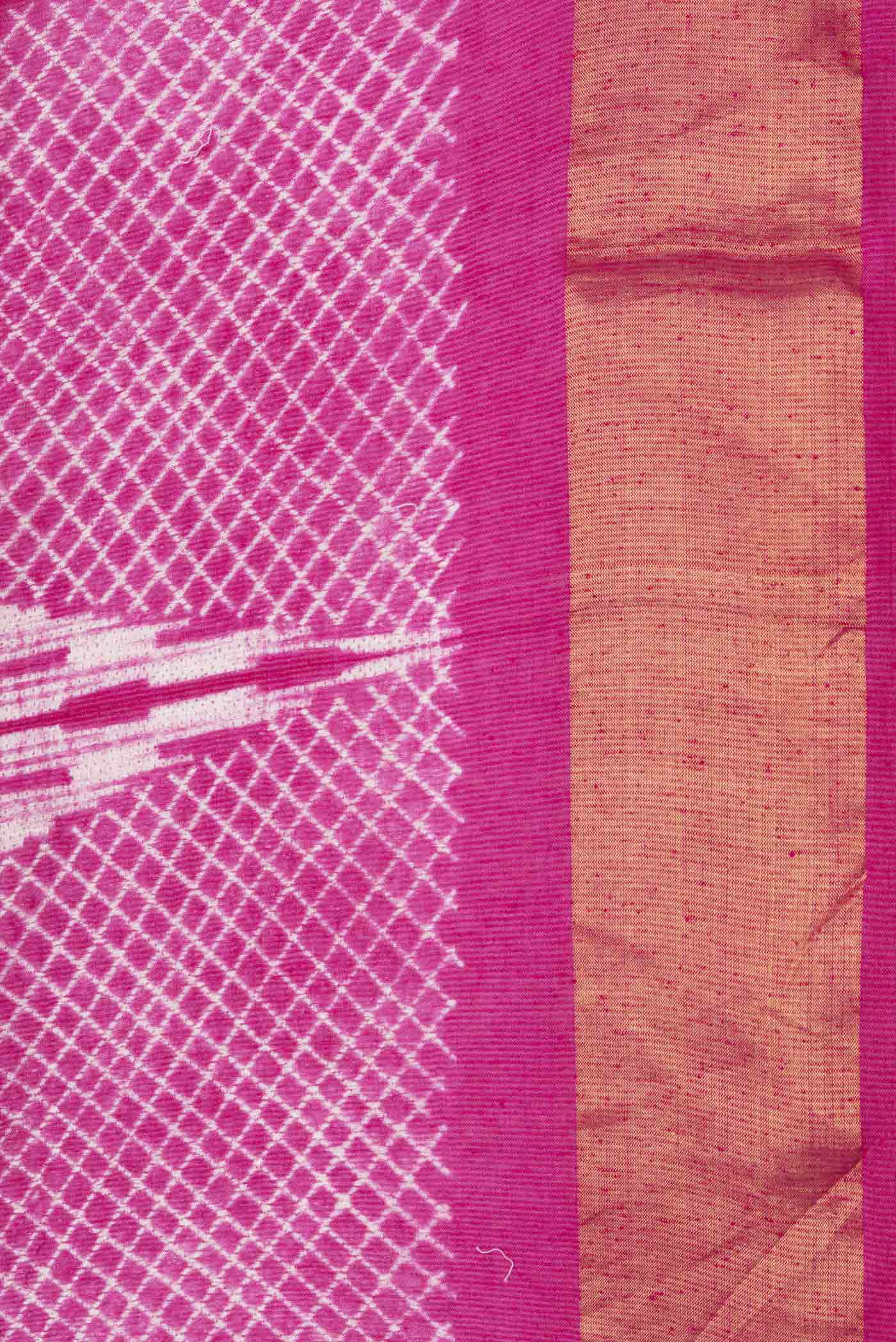 Pink Tussar Saree - Image 3