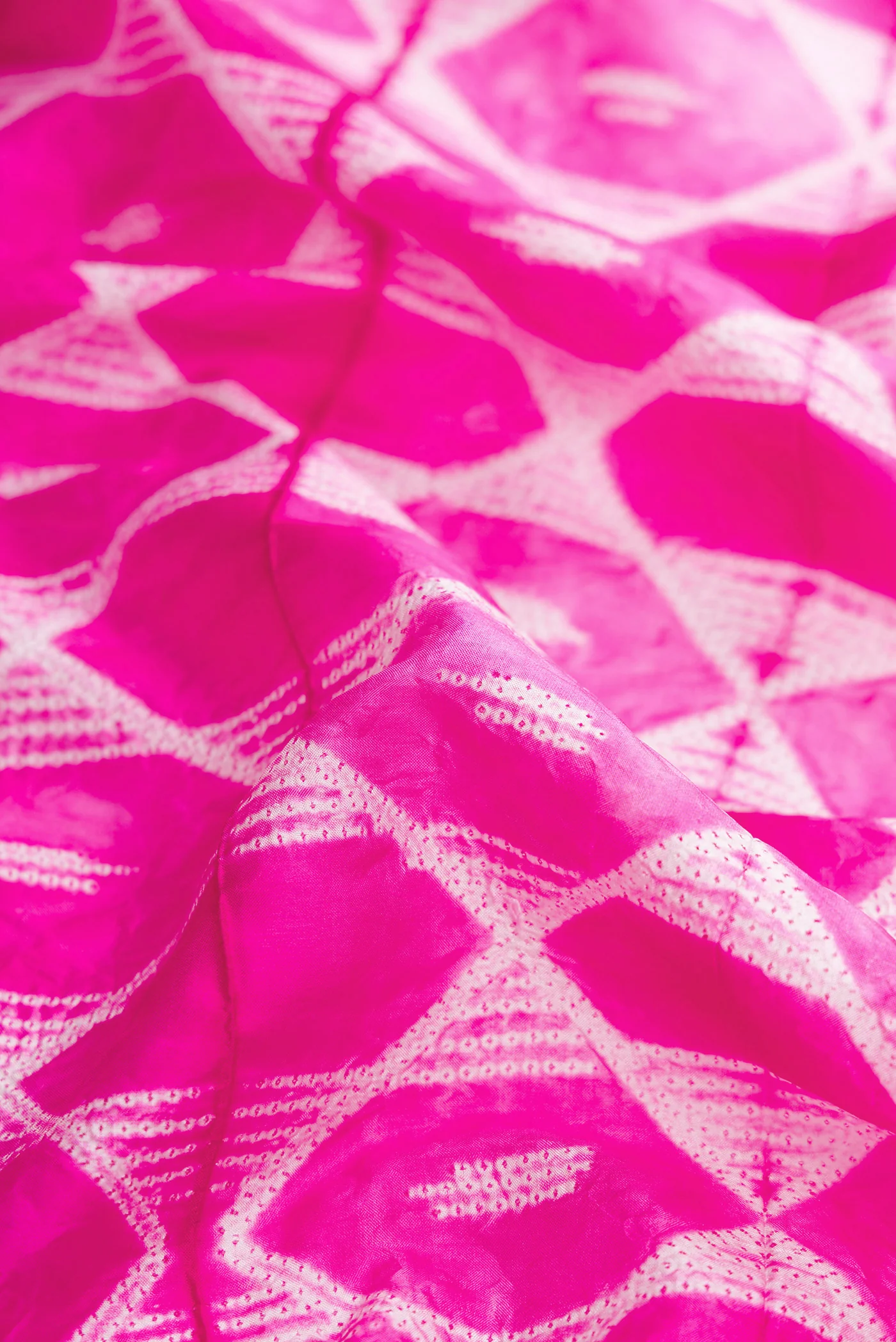 Rani Pink Tussar Silk Saree - Image 2