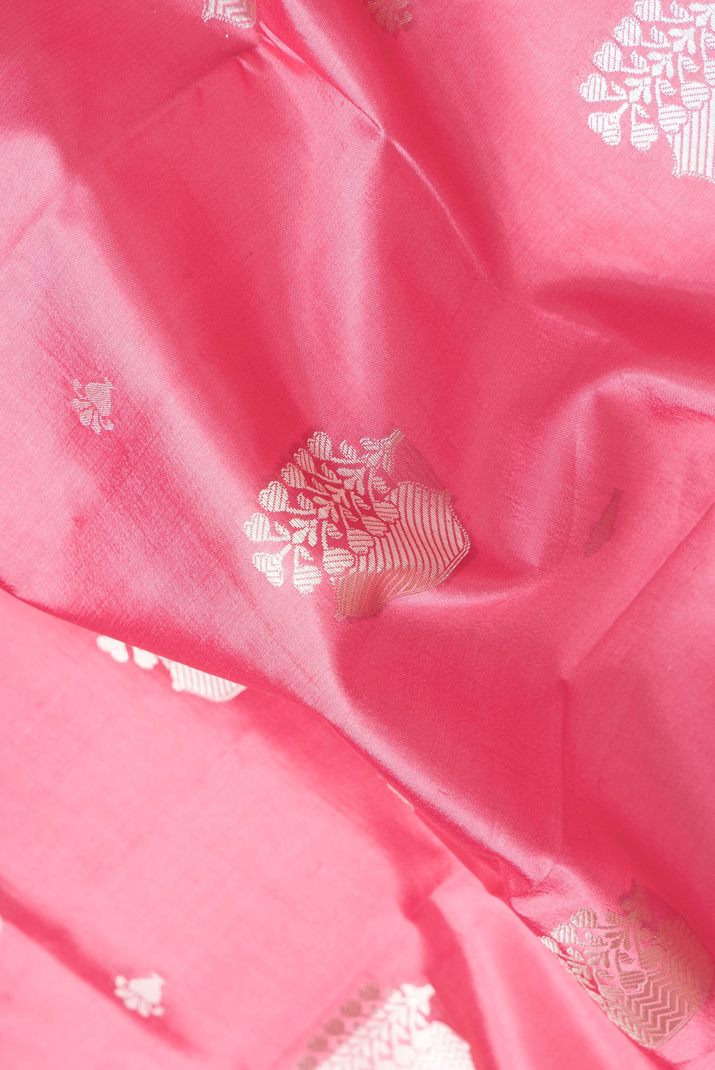 Pink Banarasi Raw Silk Saree - Image 2