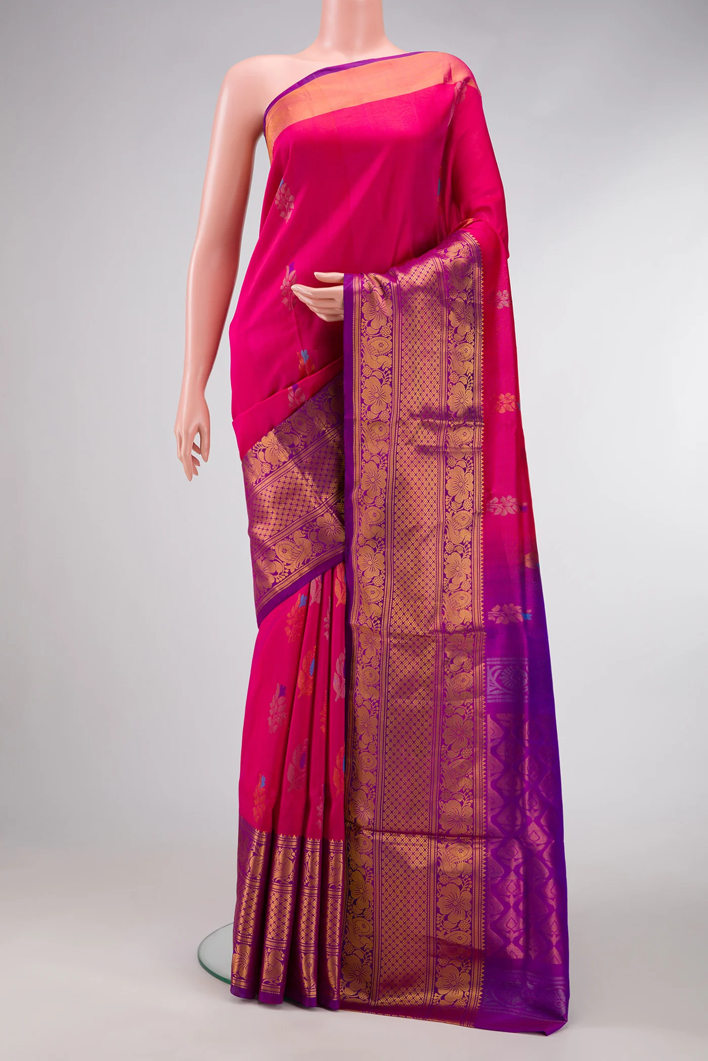 Pink Uppada Silk Saree