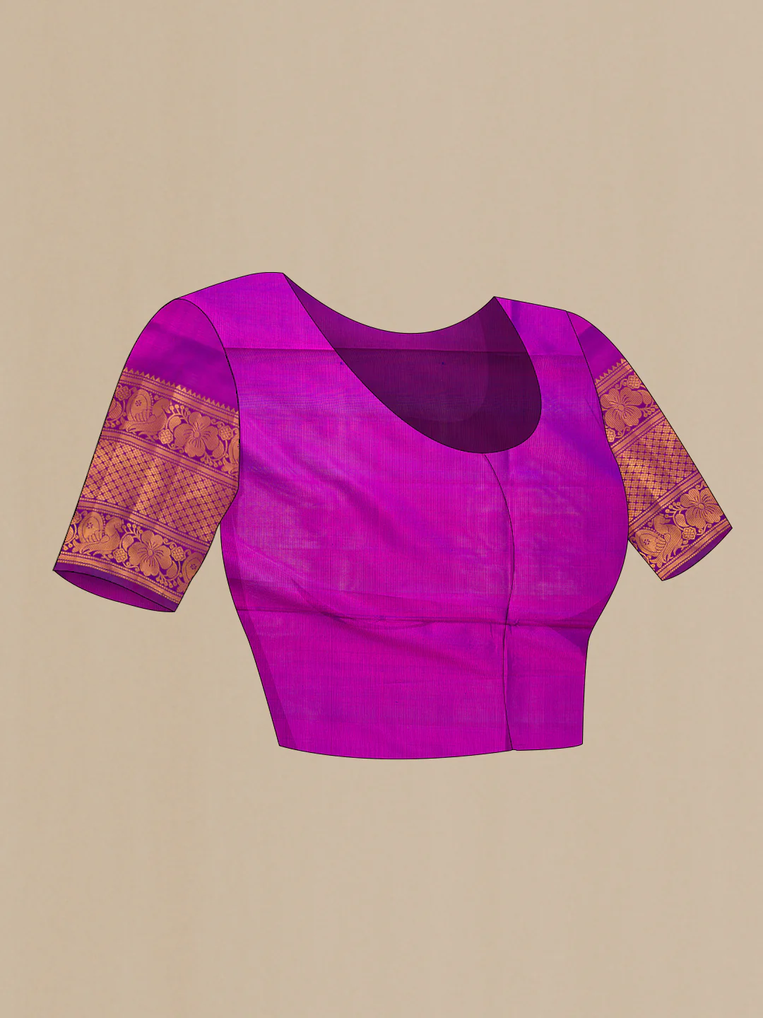 Pink Uppada Silk Saree - Image 4