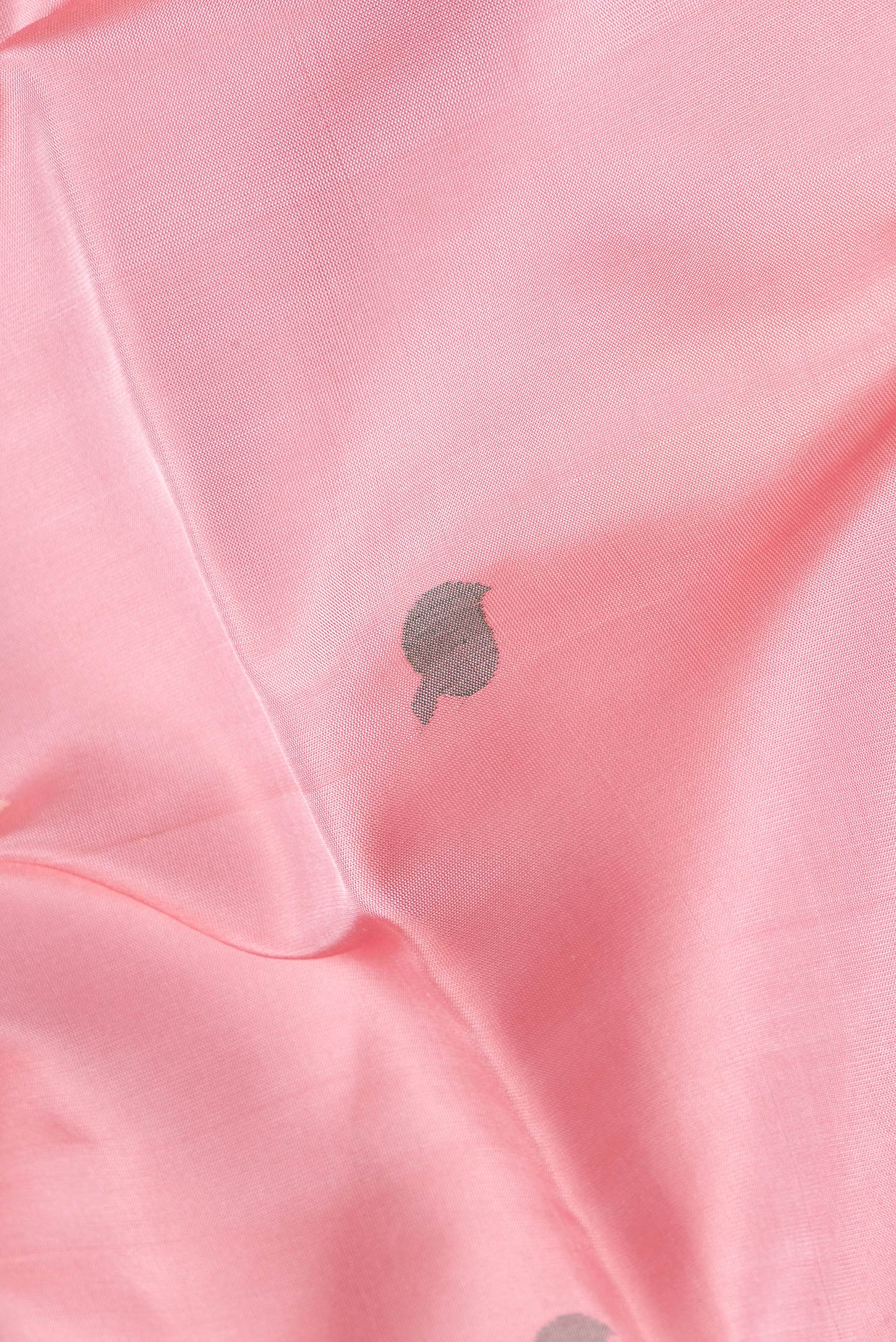 Rose pink Uppada Silk Saree - Image 2