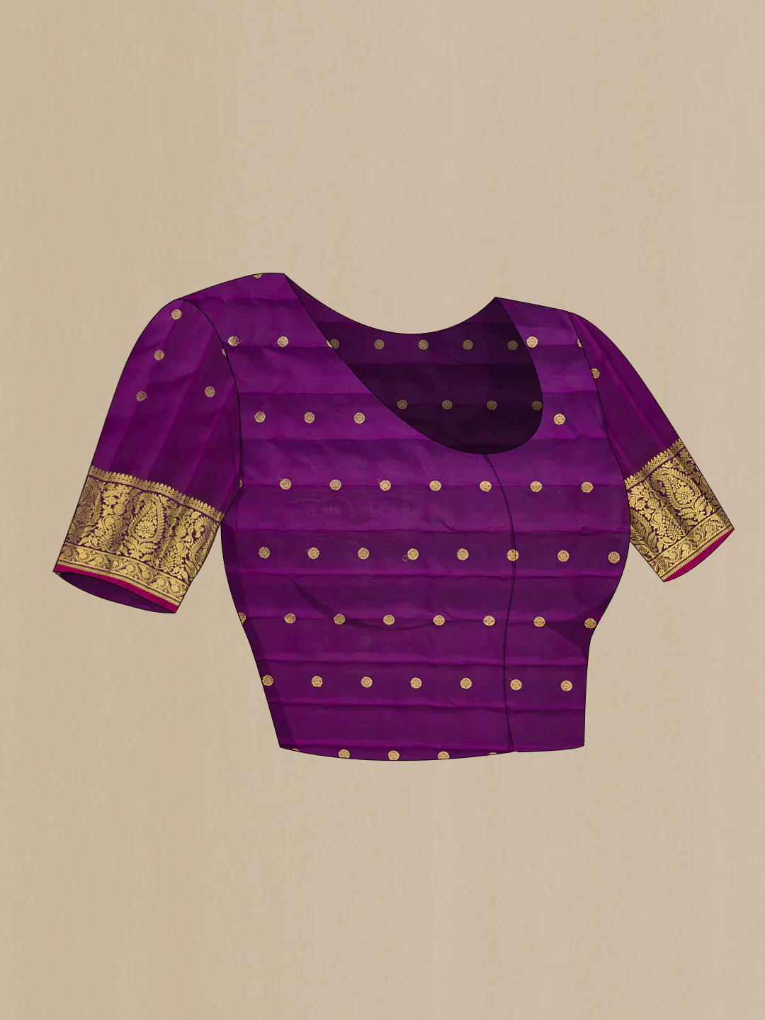 Pink Gadwal Silk Saree - Image 5