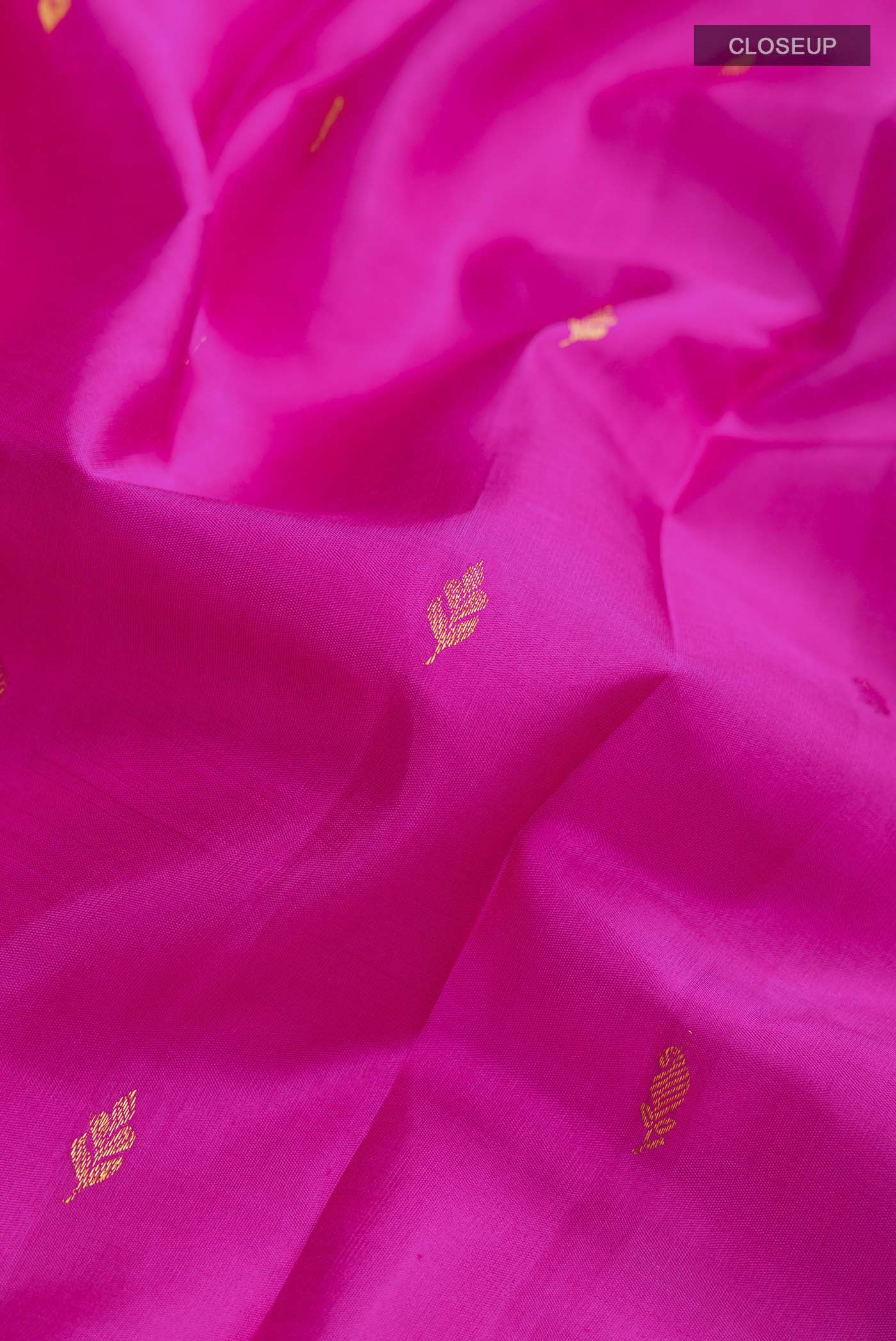 Pink Kanchipuram Silk Saree - Image 2