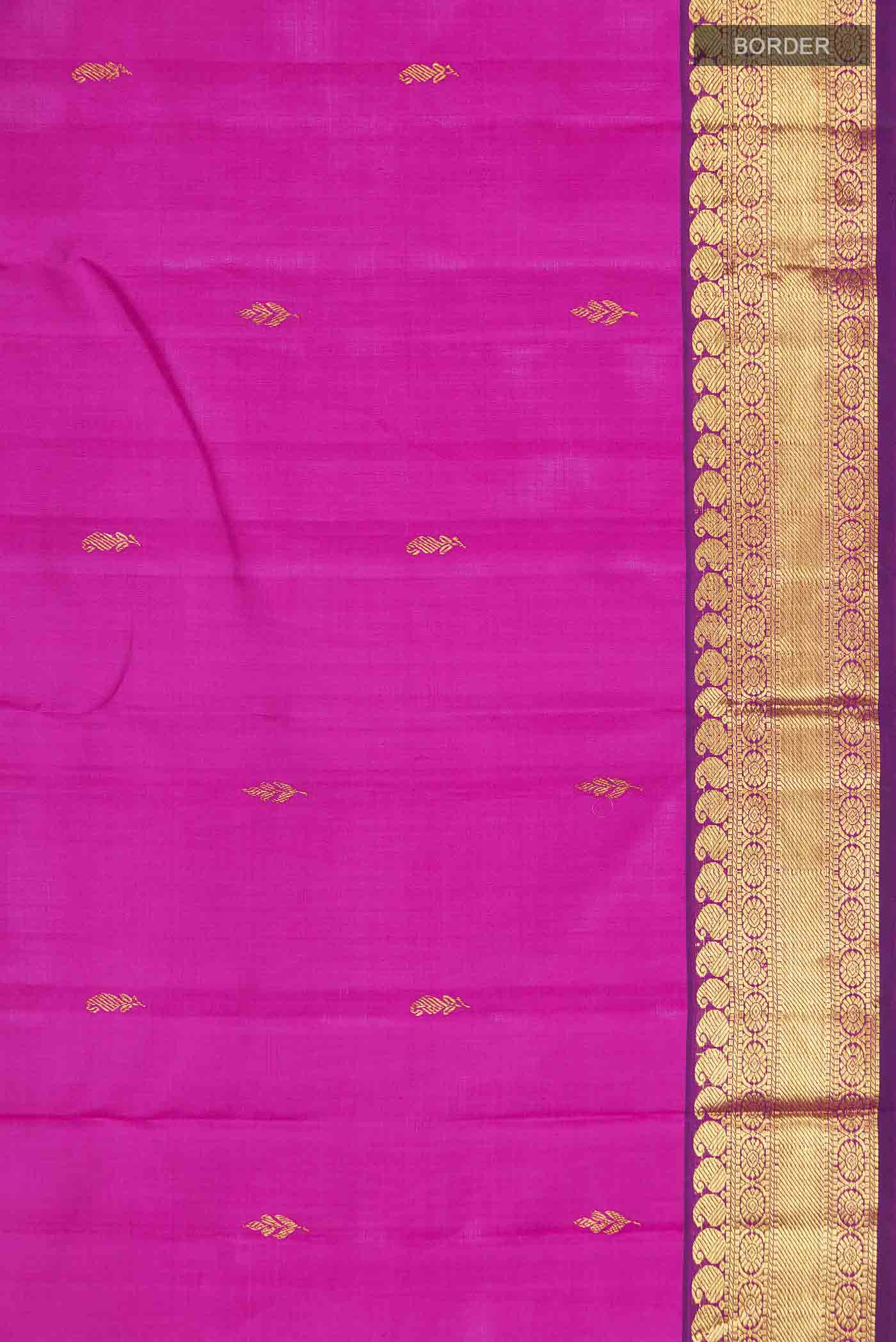 Pink Kanchipuram Silk Saree - Image 3