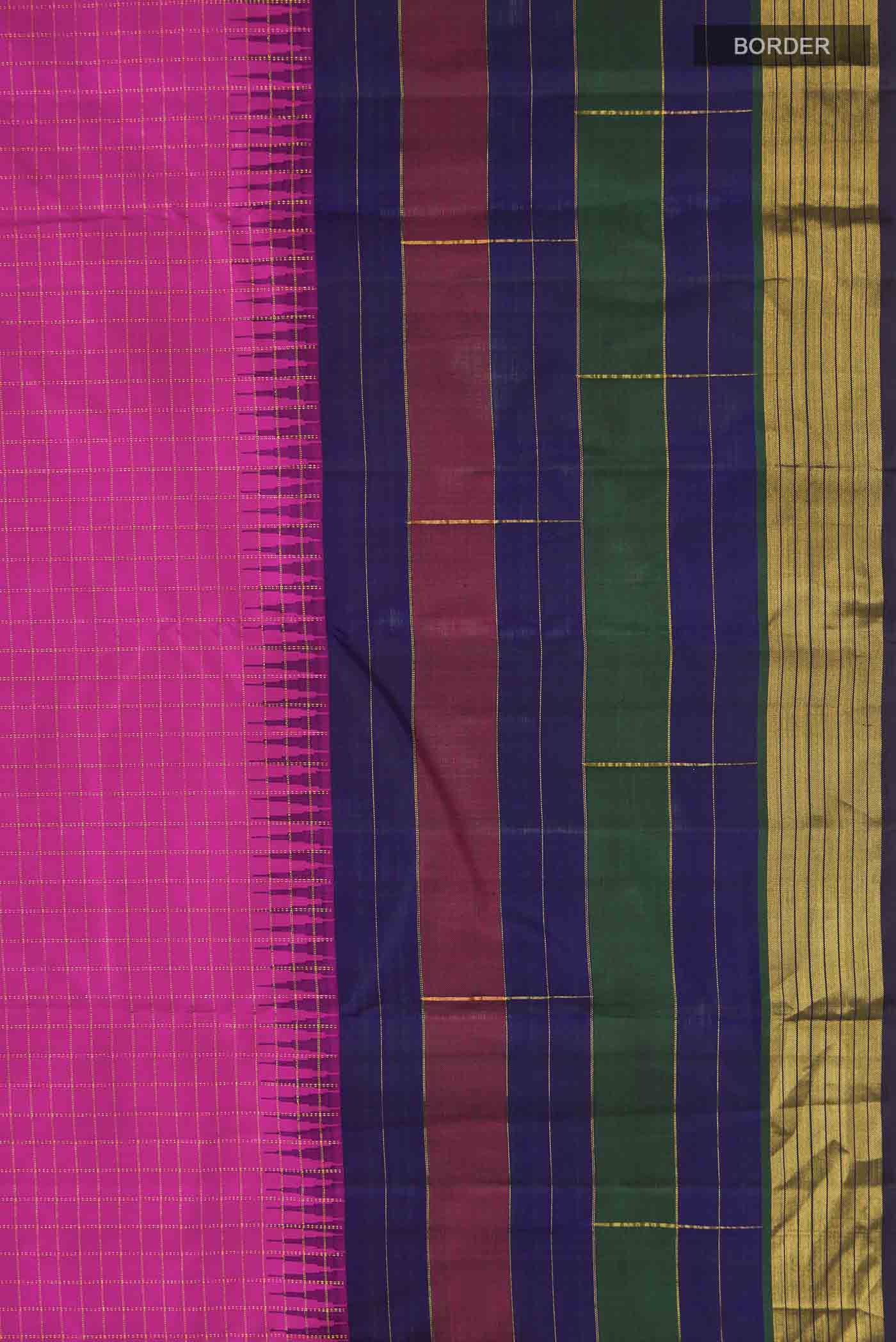 Pink Kanjivaram Silk Saree - Image 3
