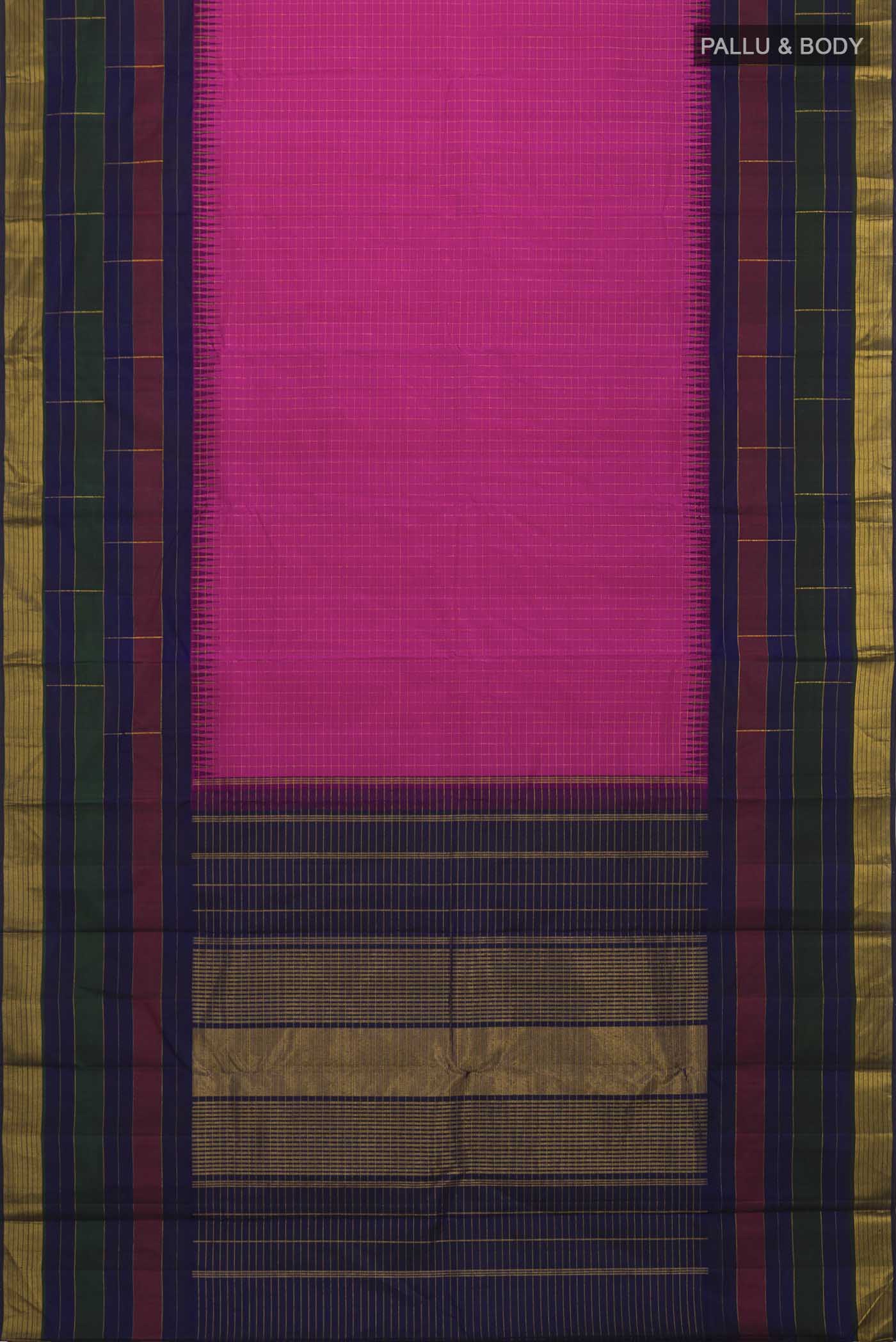 Pink Kanjivaram Silk Saree - Image 6