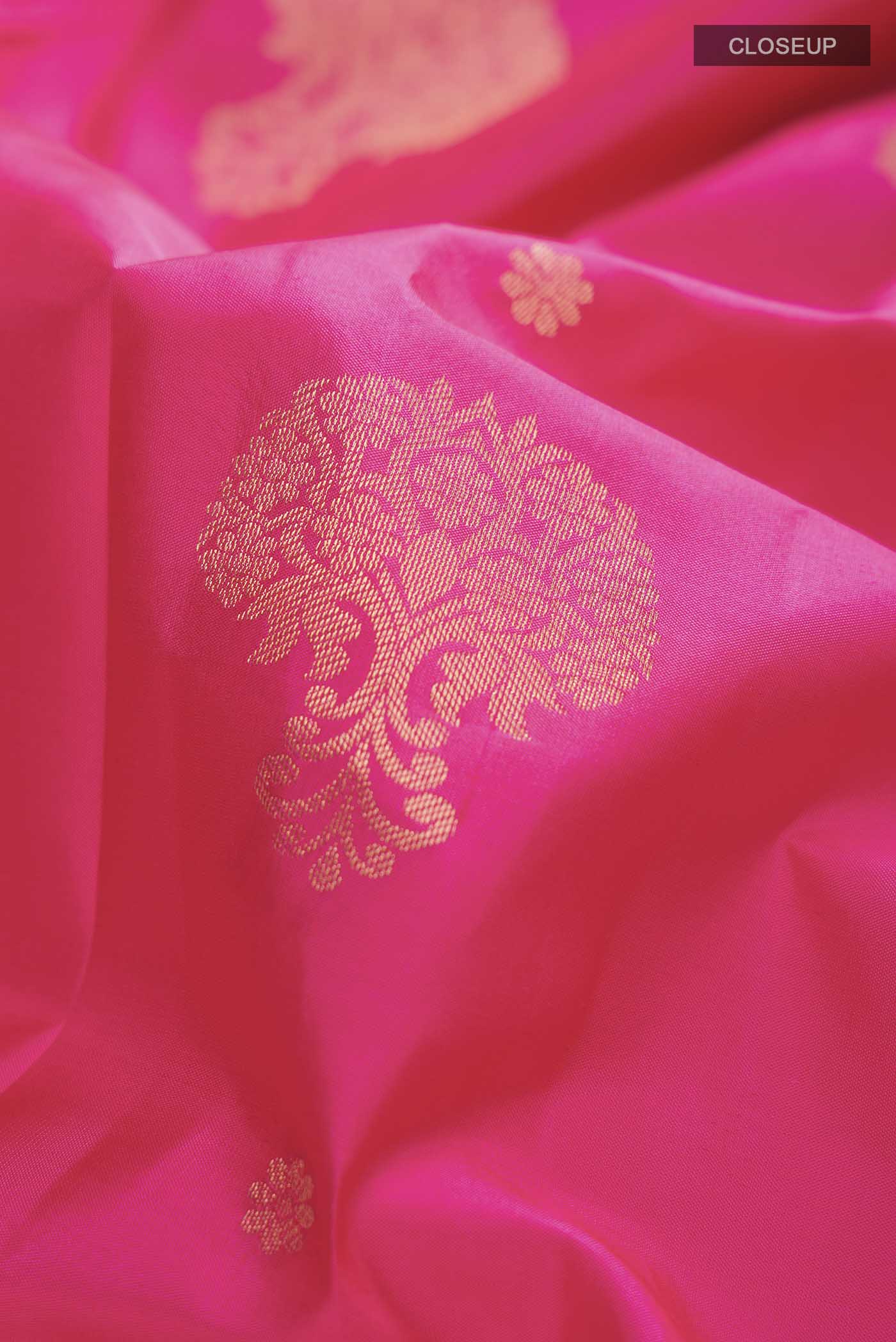 Pink Kanjivaram Silk Saree - Image 2