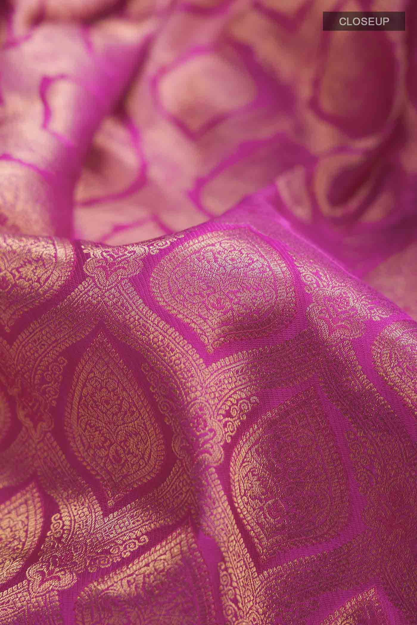 Pink Kanjivaram Silk Saree - Image 2