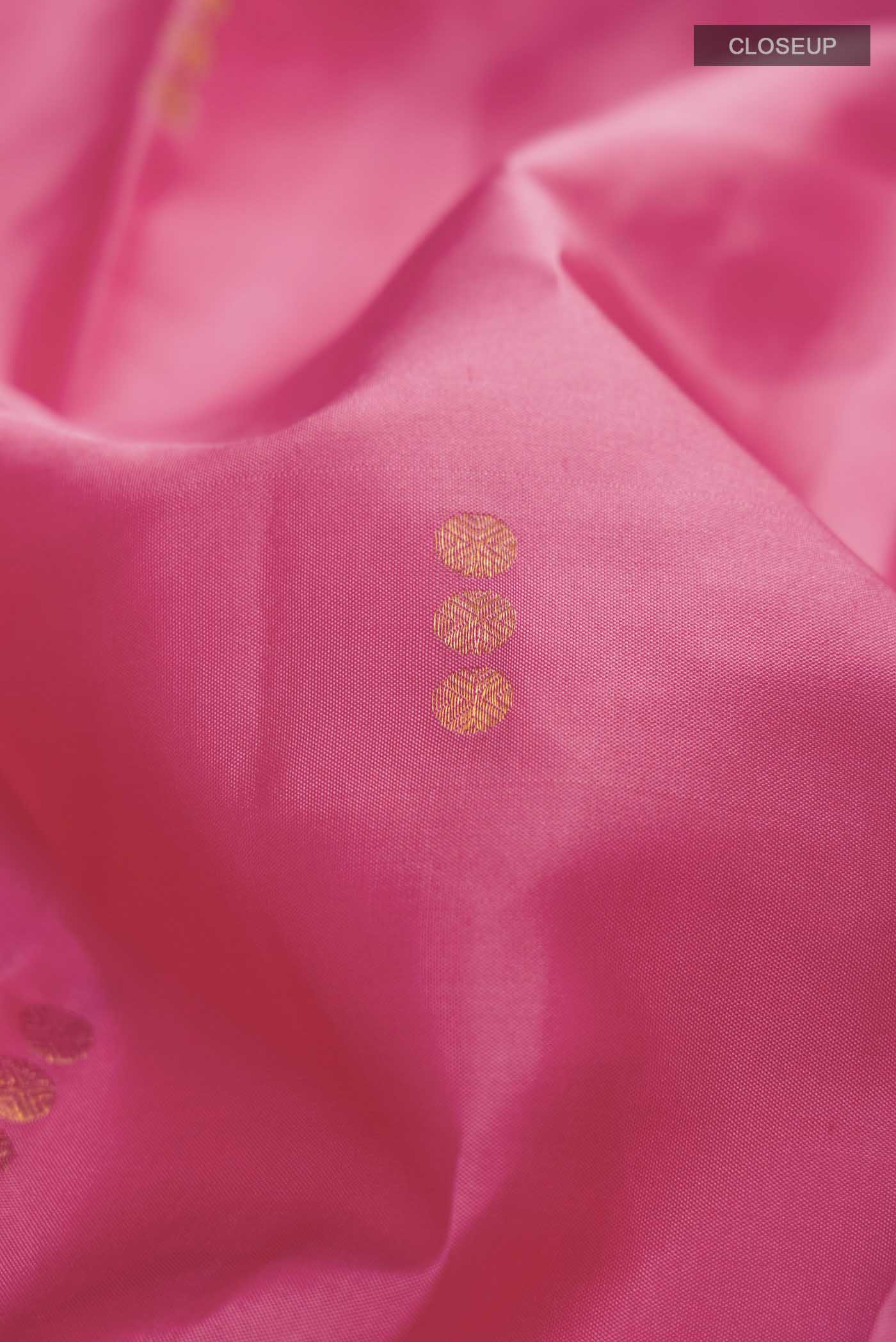 Pink Kanchipuram Silk Saree - Image 2
