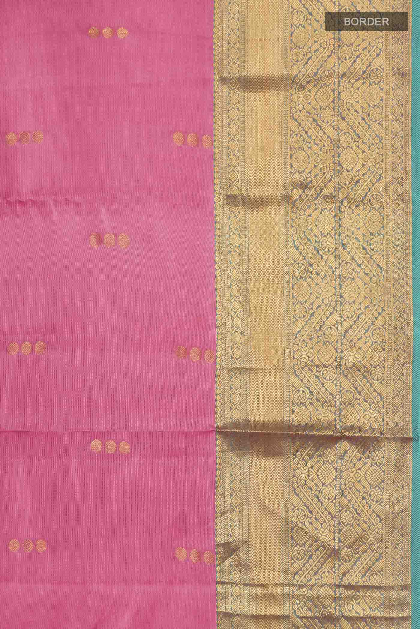 Pink Kanchipuram Silk Saree - Image 3
