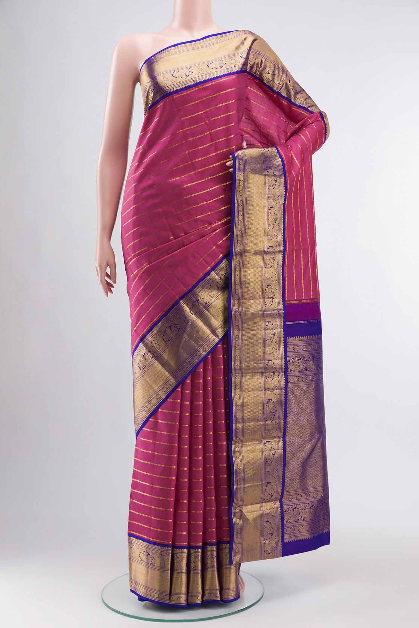 Pink Kanjivaram Silk Saree