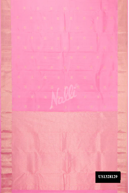 Pink Kanchipuram Silk Saree