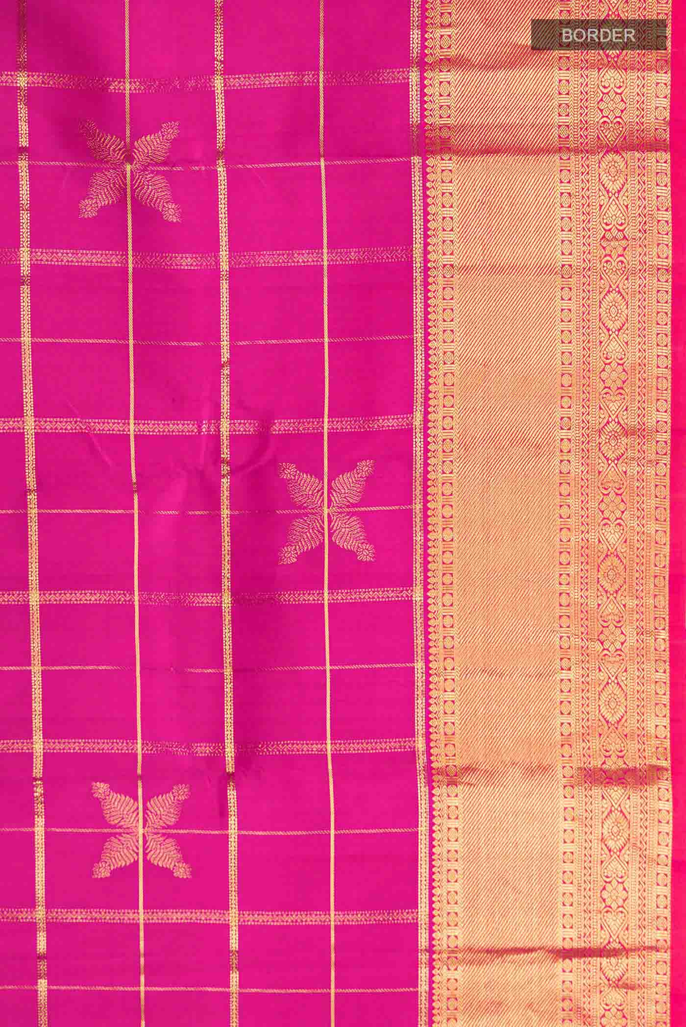 Pink Kanchipuram Silk Saree - Image 3