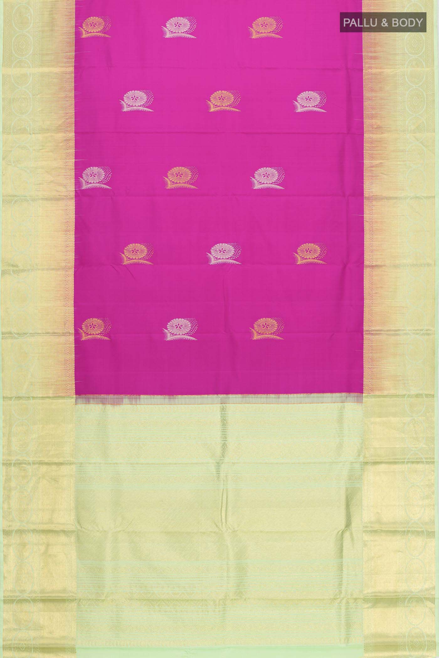 Pink Kanchipuram Silk Saree - Image 6