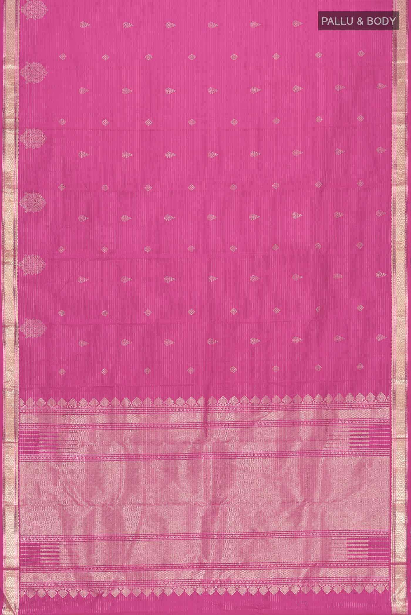 Pink Kanjivaram Silk Saree - Image 6