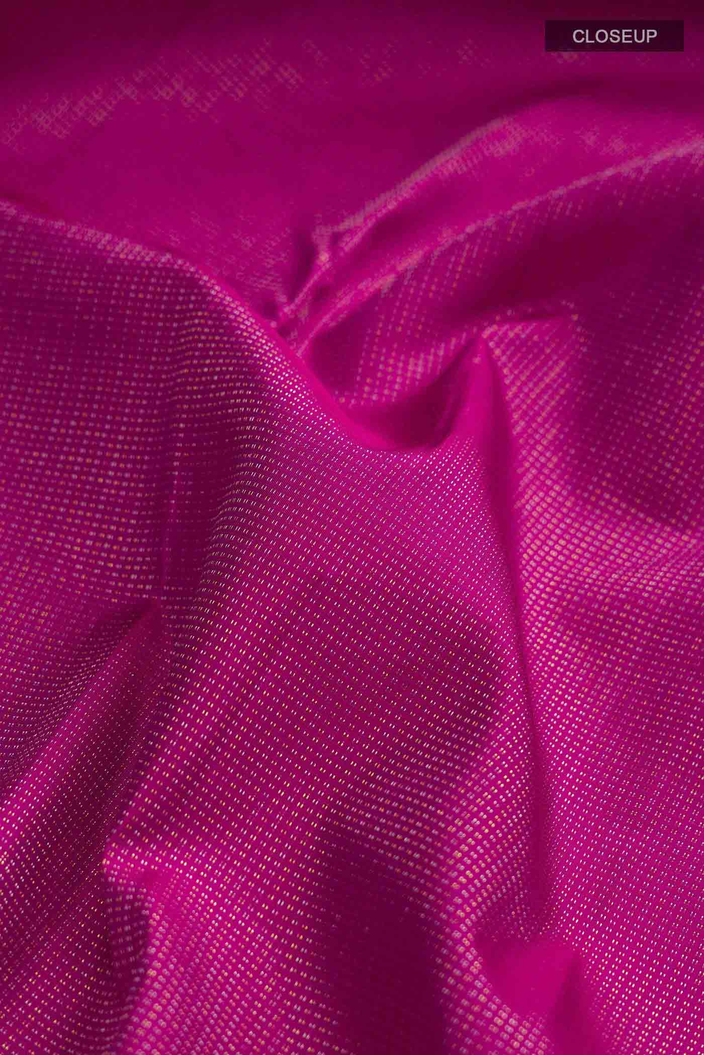 Pink Kanchipuram Silk Saree - Image 2