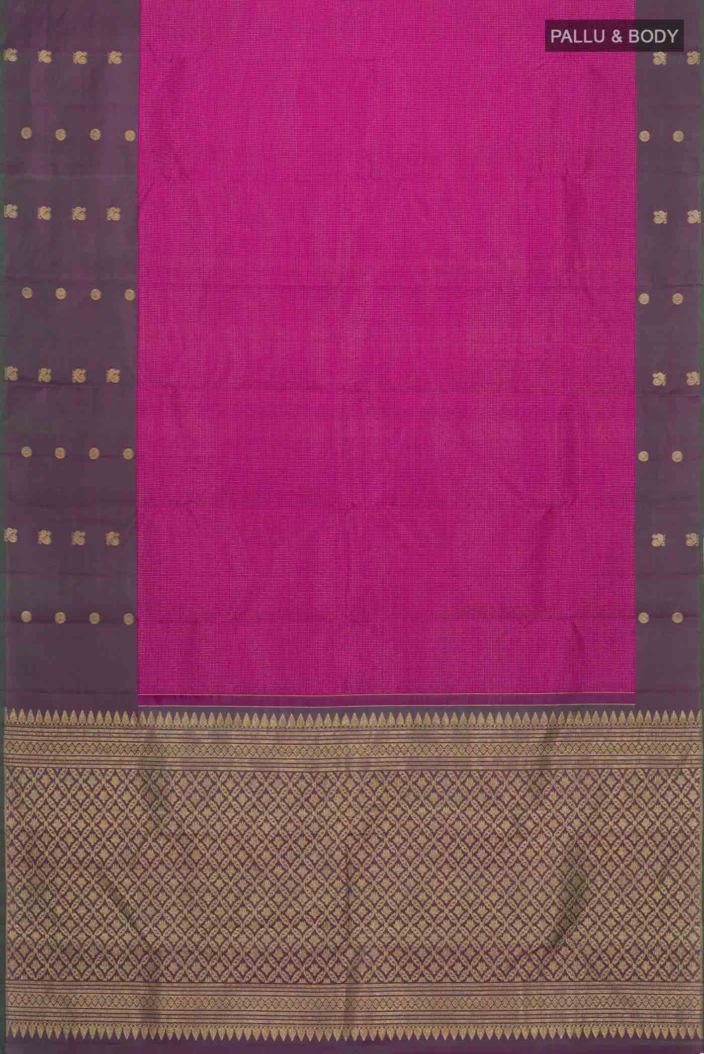 Pink Kanchipuram Silk Saree - Image 6