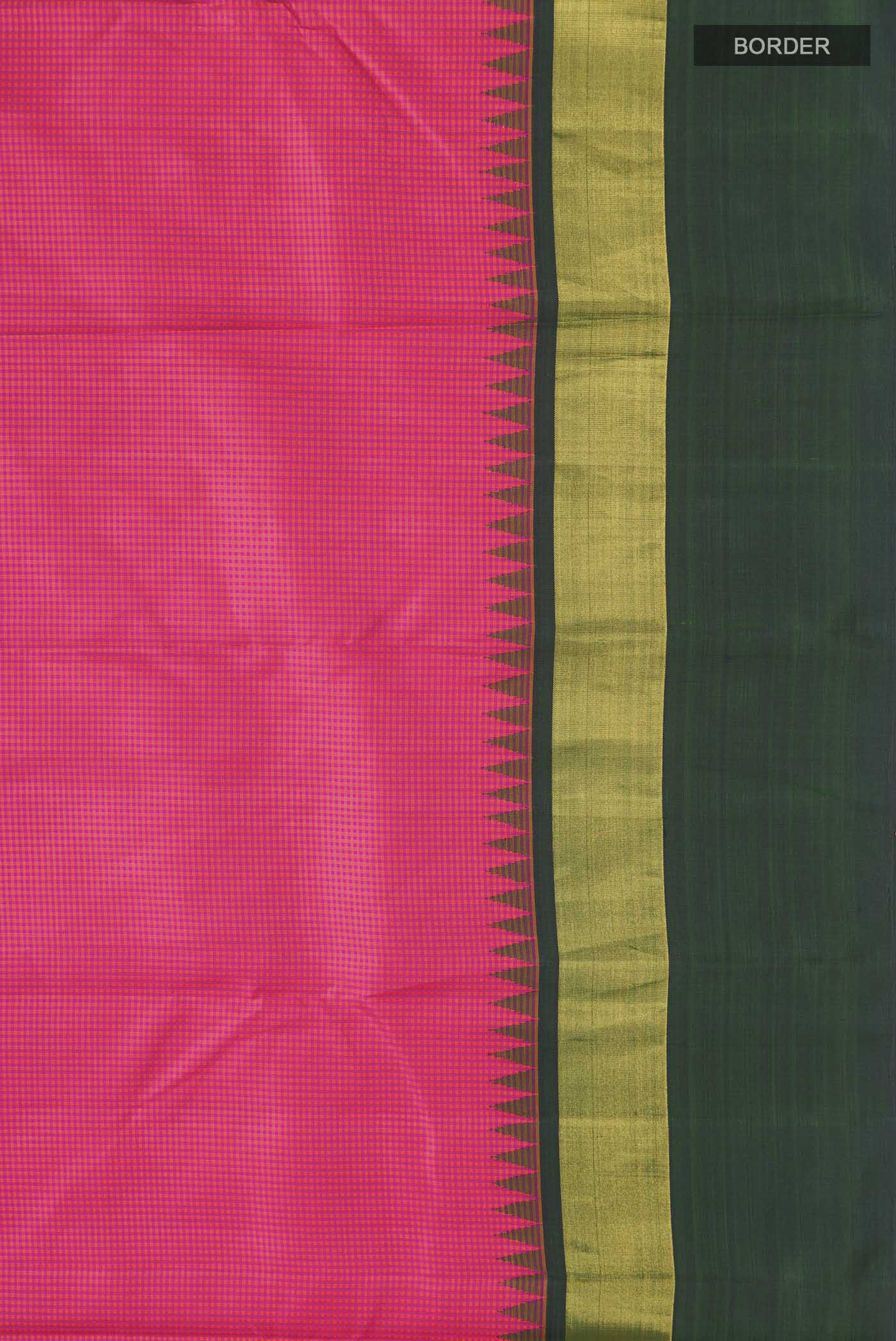 Pink Kanchipuram Silk Saree - Image 3