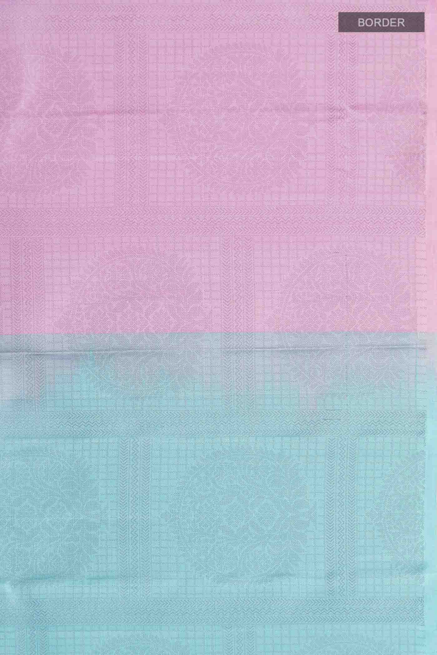 Multi Color Kanjivaram Silk Saree - Image 3