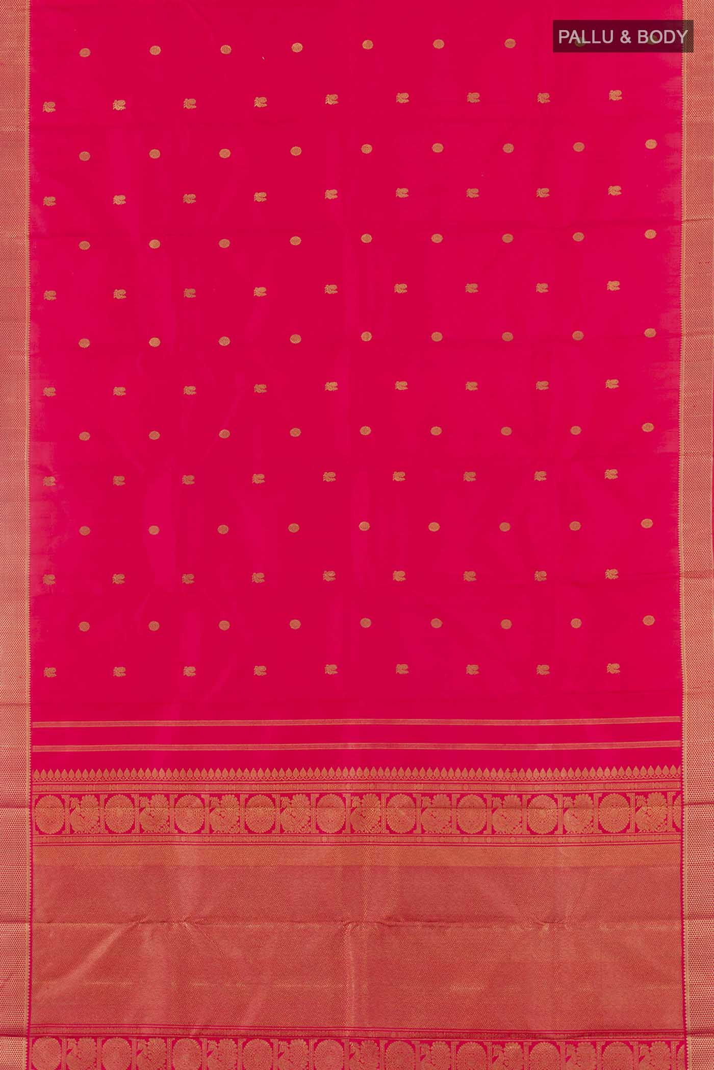 Pink Kanchipuram Silk Saree - Image 6