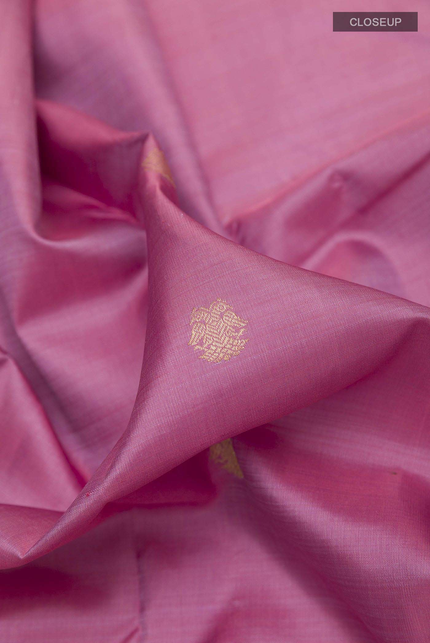 Pink Kanchipuram Silk Saree - Image 2