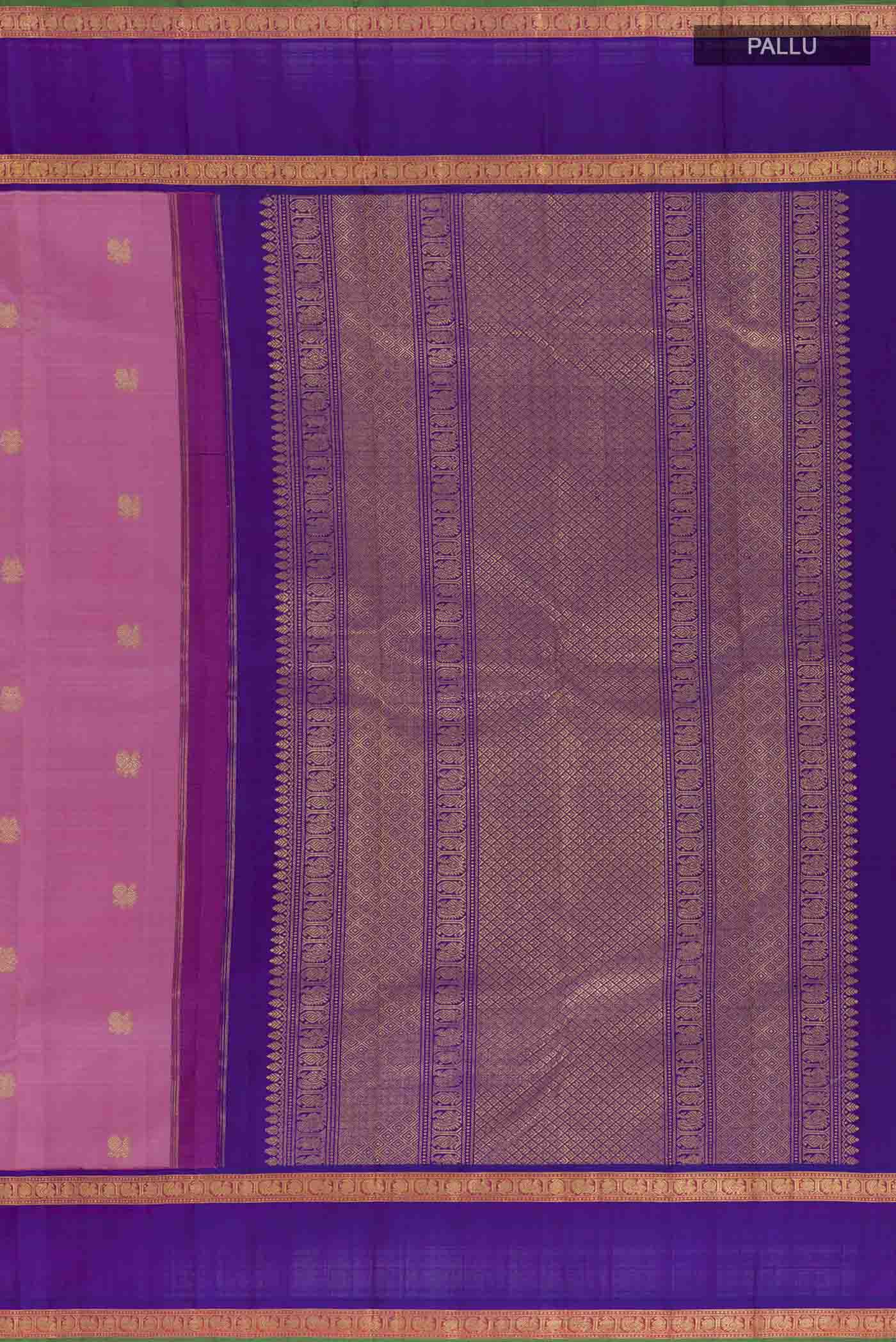 Pink Kanchipuram Silk Saree - Image 7