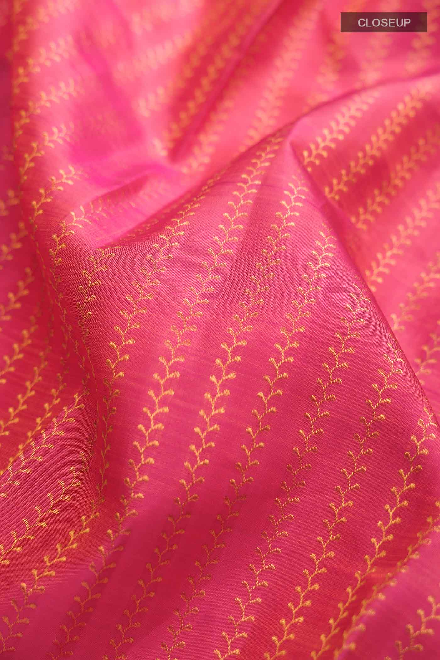 Pink Kanchipuram Silk Saree - Image 2