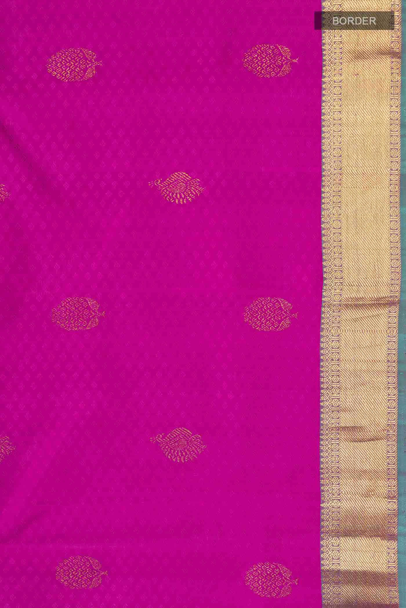 Pink Kanchipuram Silk Saree - Image 3