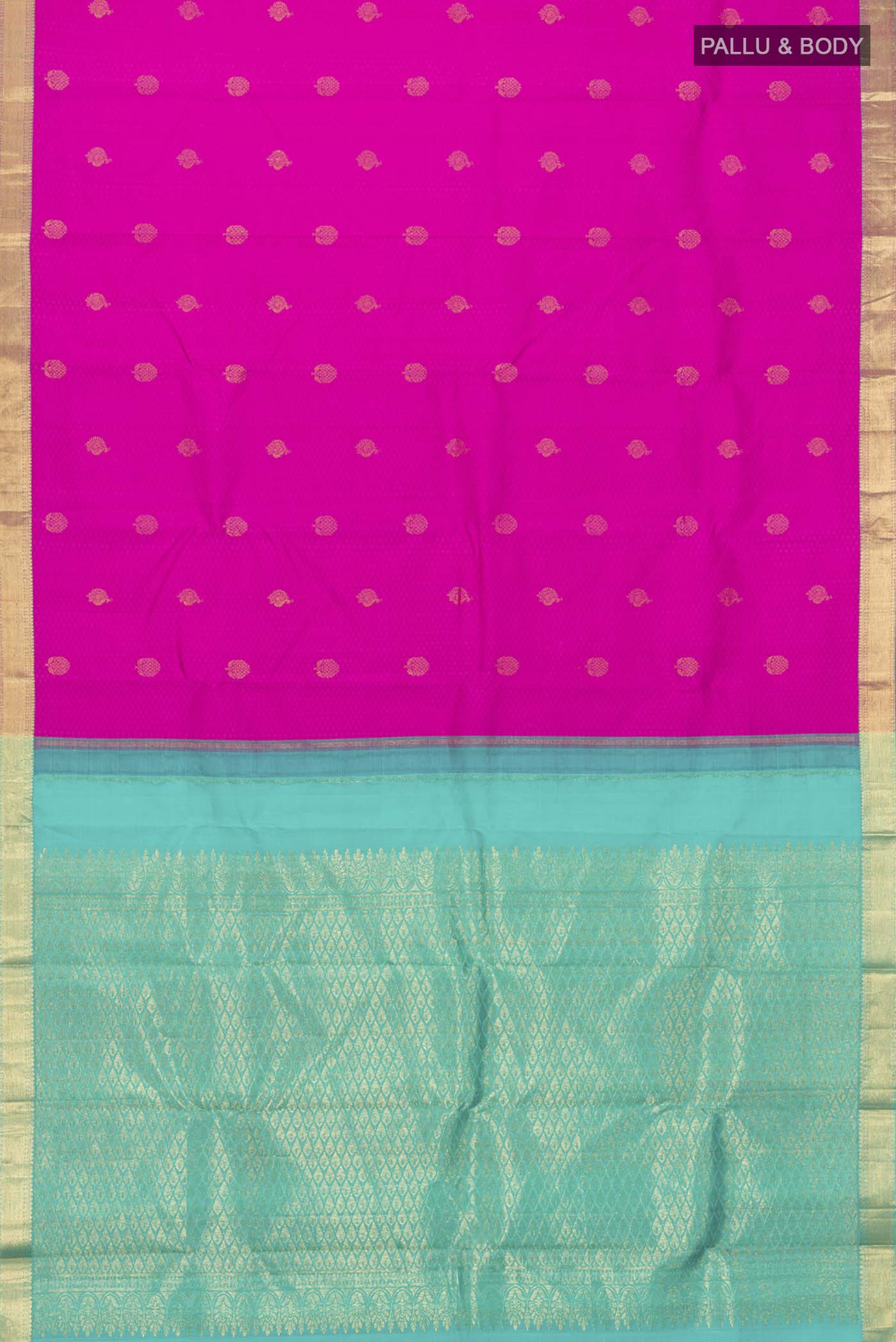 Pink Kanchipuram Silk Saree - Image 6