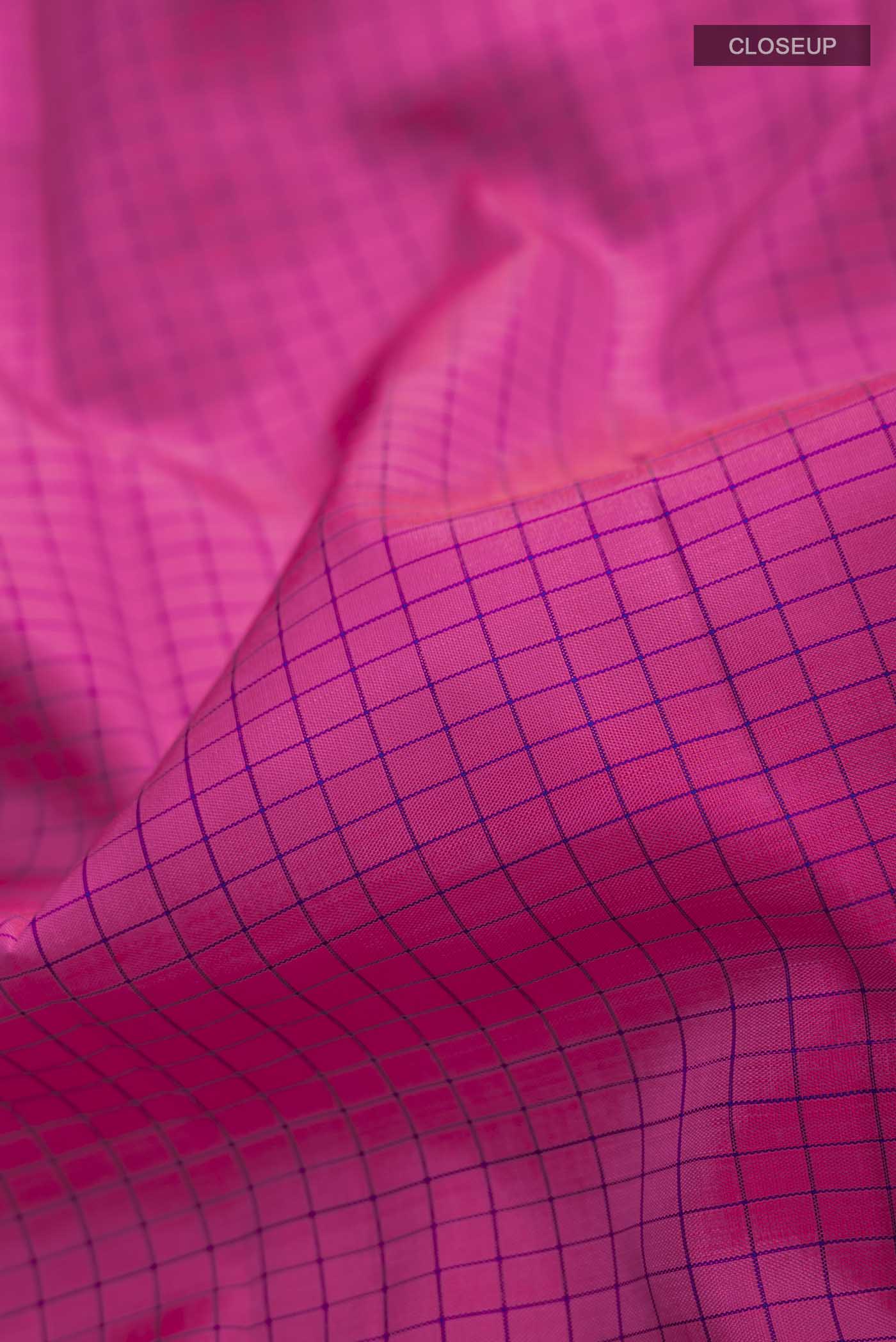 Pink Kanjivaram Silk Saree - Image 2
