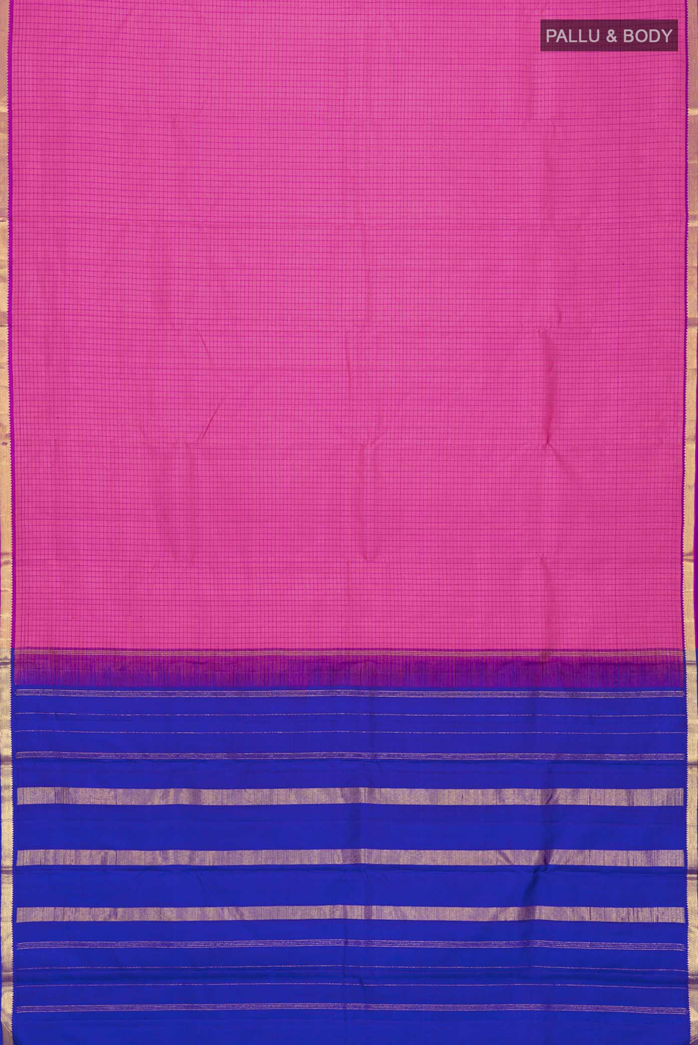Pink Kanjivaram Silk Saree - Image 6