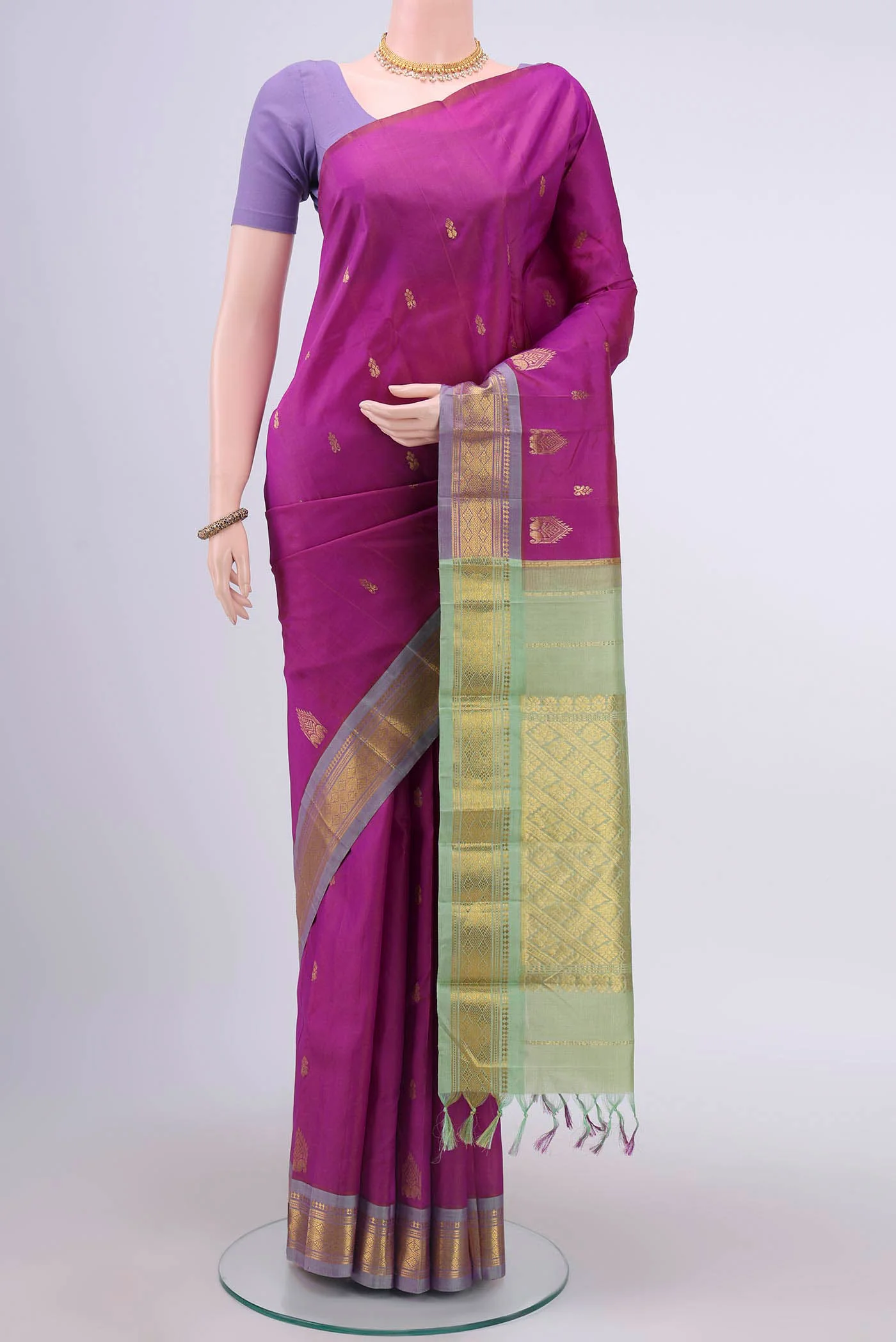 Pink Kanjivaram Silk Saree