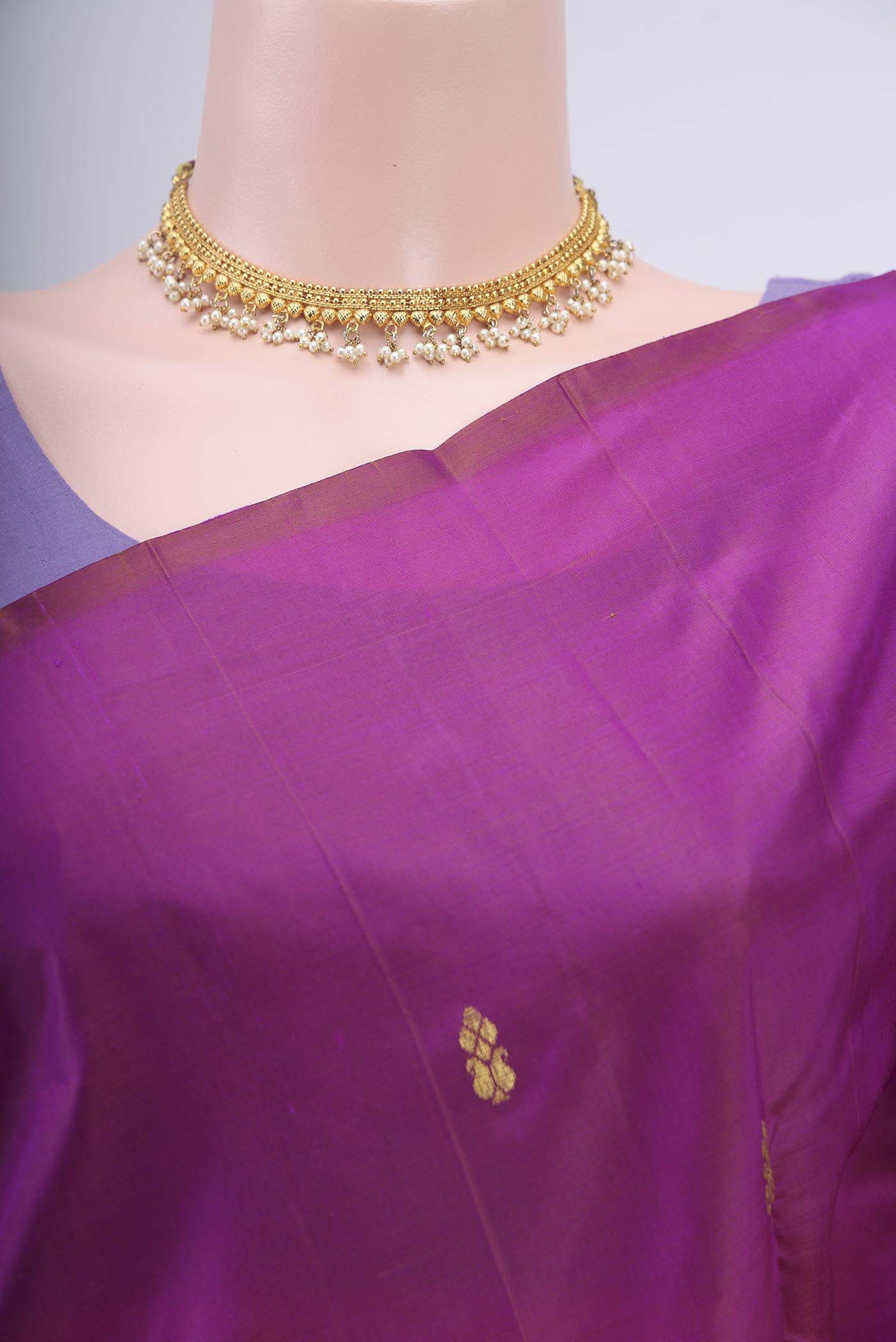 Pink Kanjivaram Silk Saree - Image 2