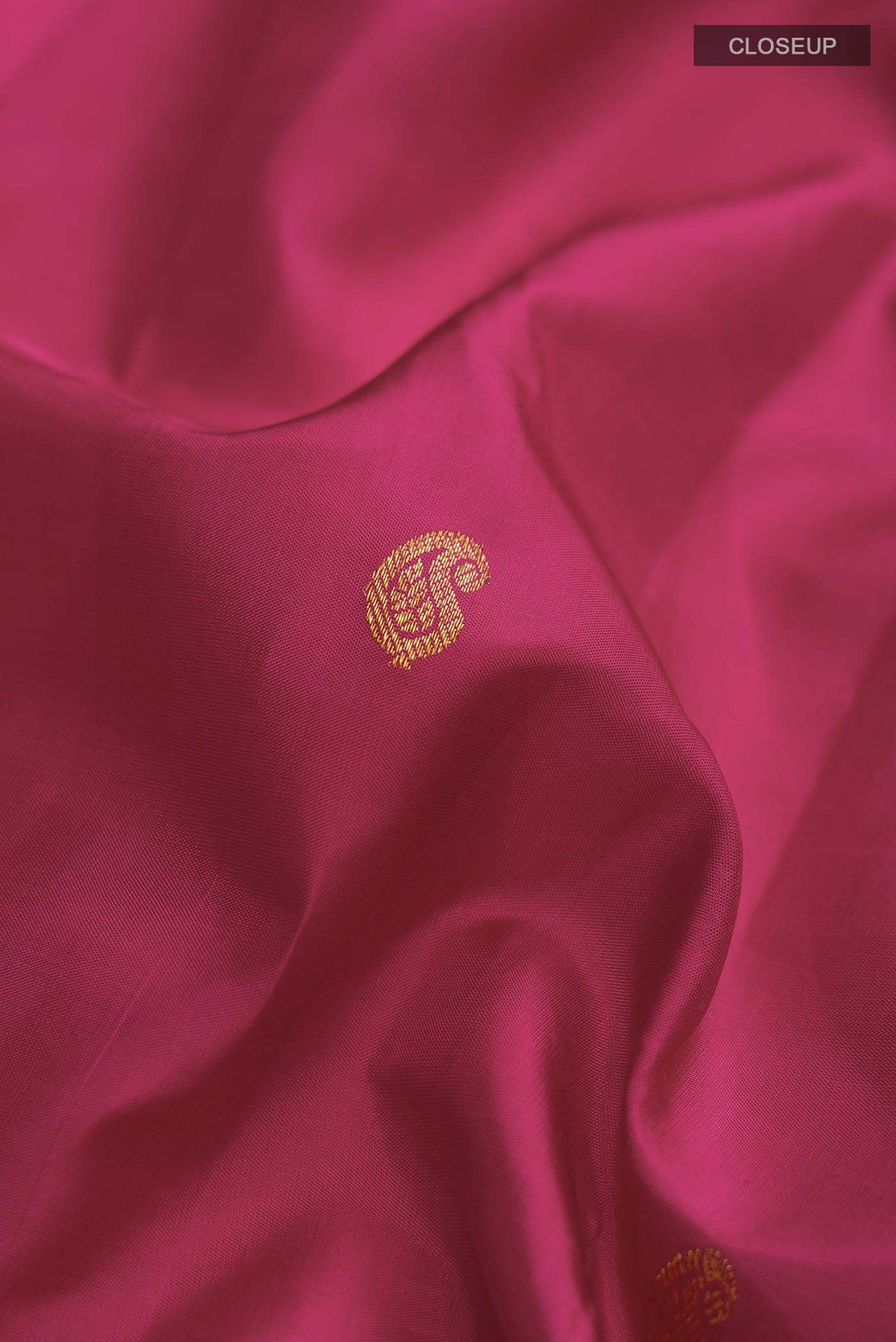 Pink Kanchipuram Silk Saree - Image 2