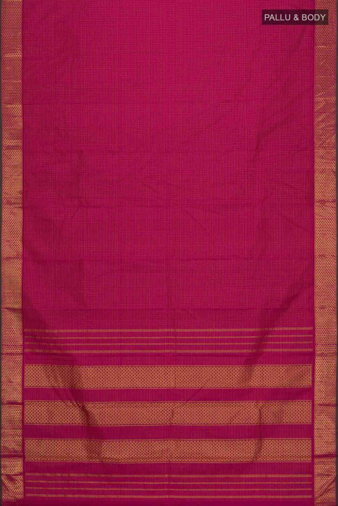 Pink Kanchipuram Silk Saree - Image 6
