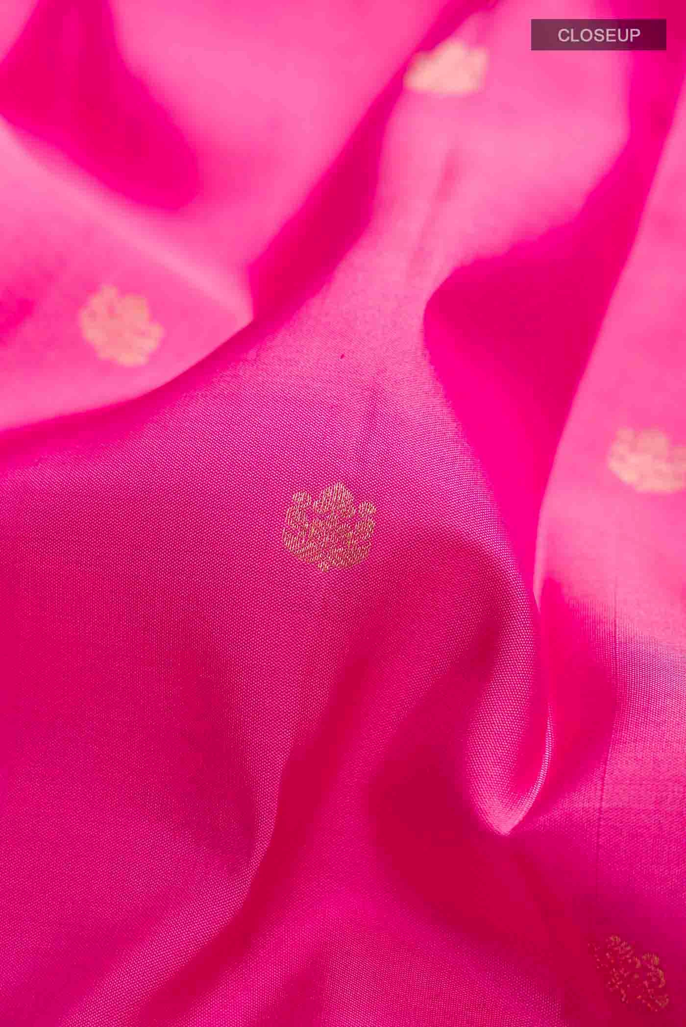 Pink Kanchipuram Silk Saree - Image 2