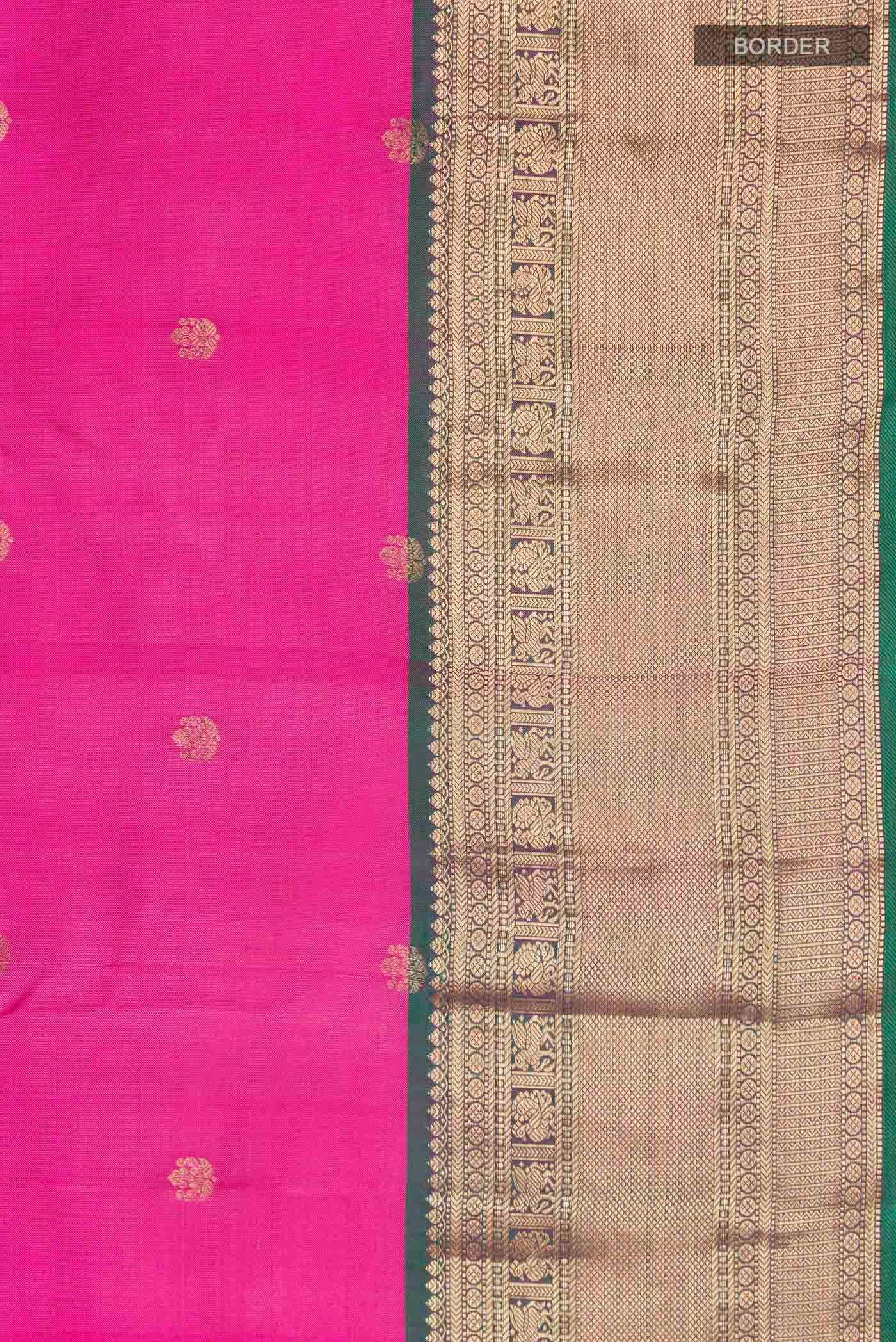Pink Kanchipuram Silk Saree - Image 3
