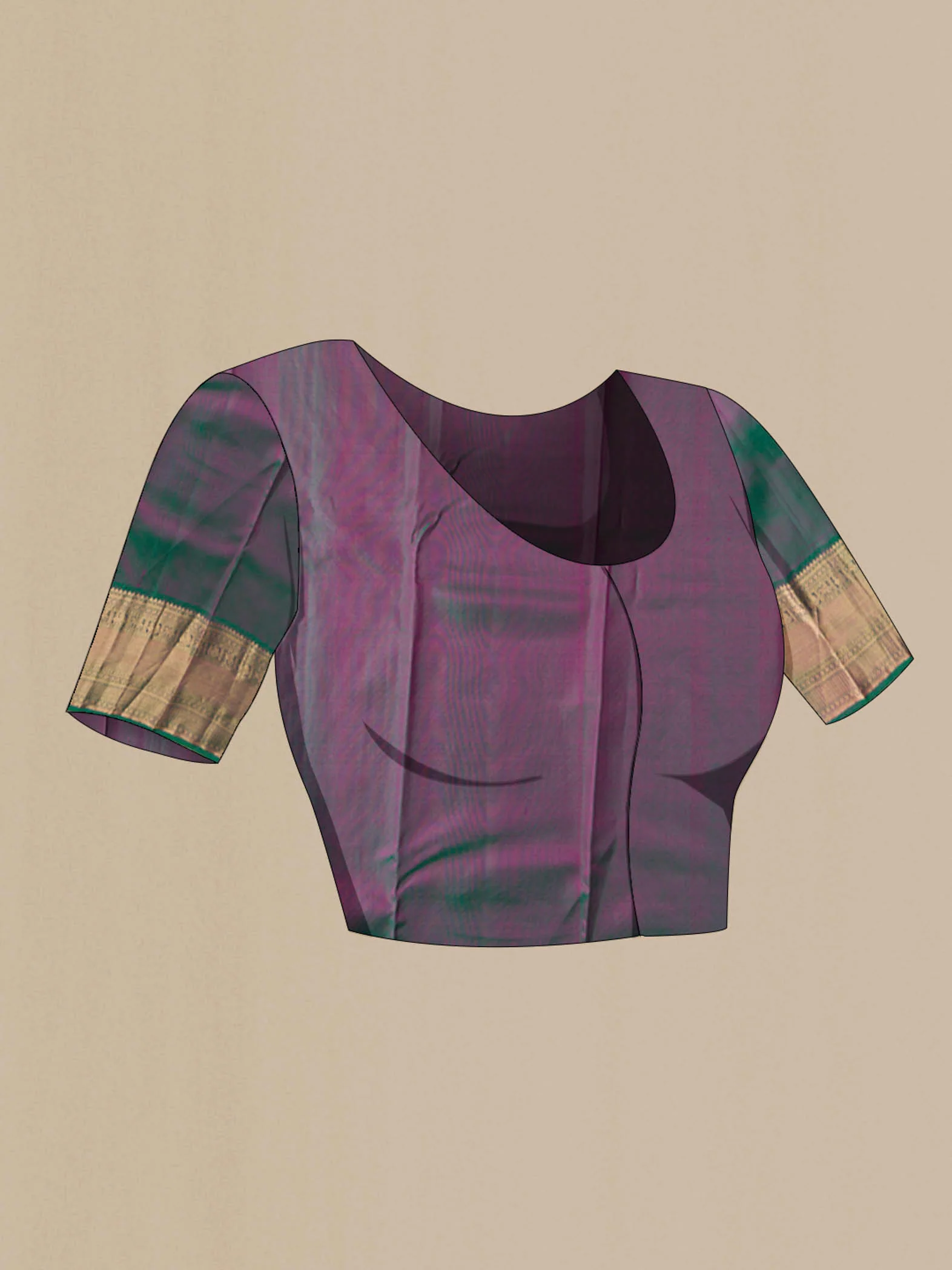 Pink Kanchipuram Silk Saree - Image 5