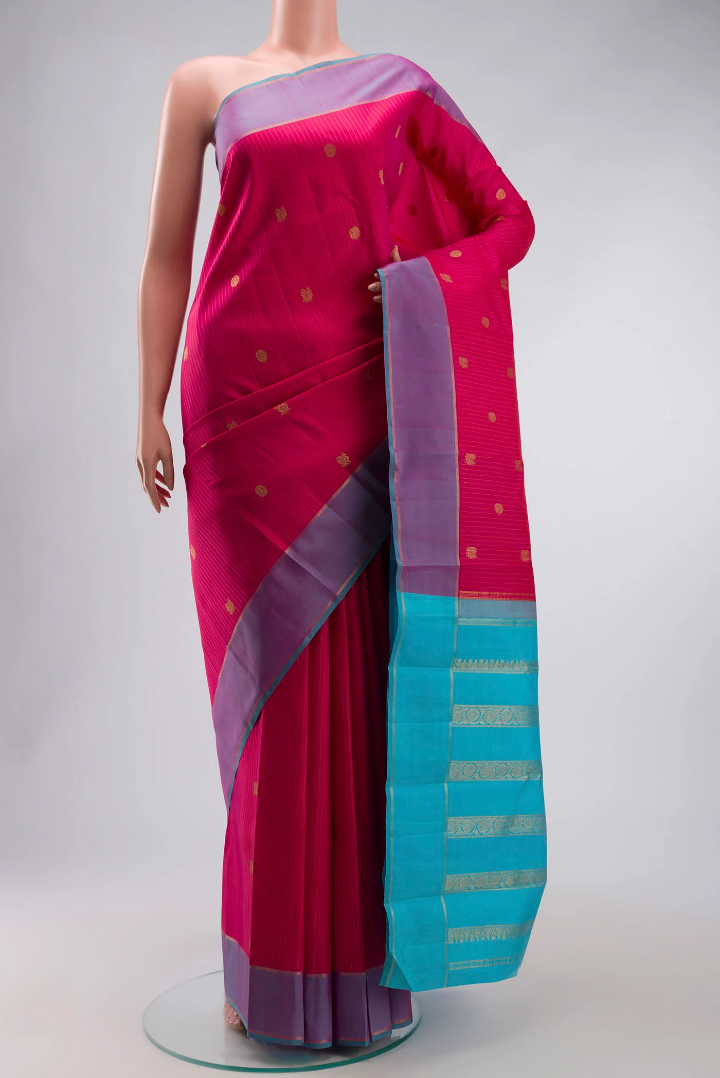 Pink Kanjivaram Silk Saree
