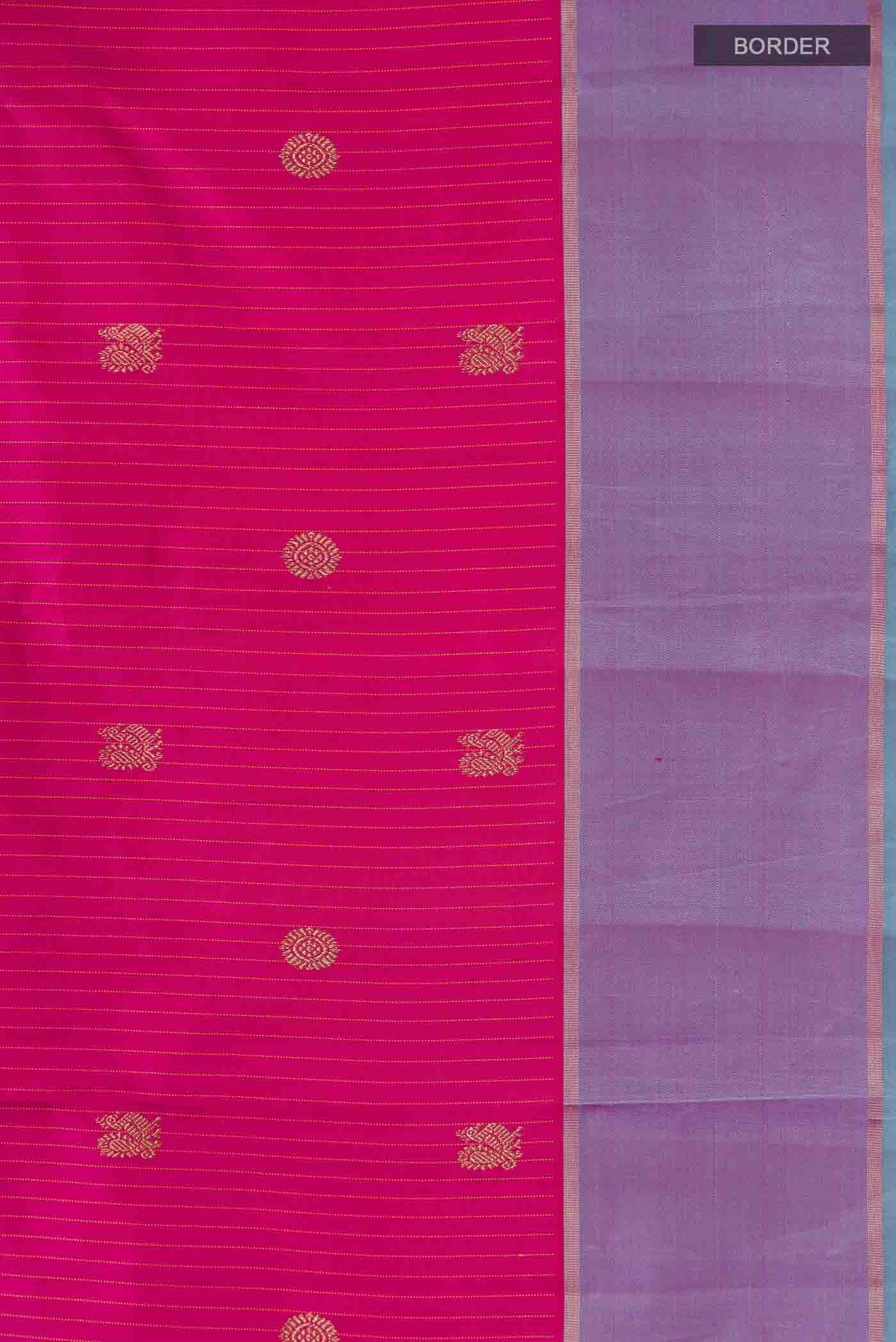 Pink Kanjivaram Silk Saree - Image 3