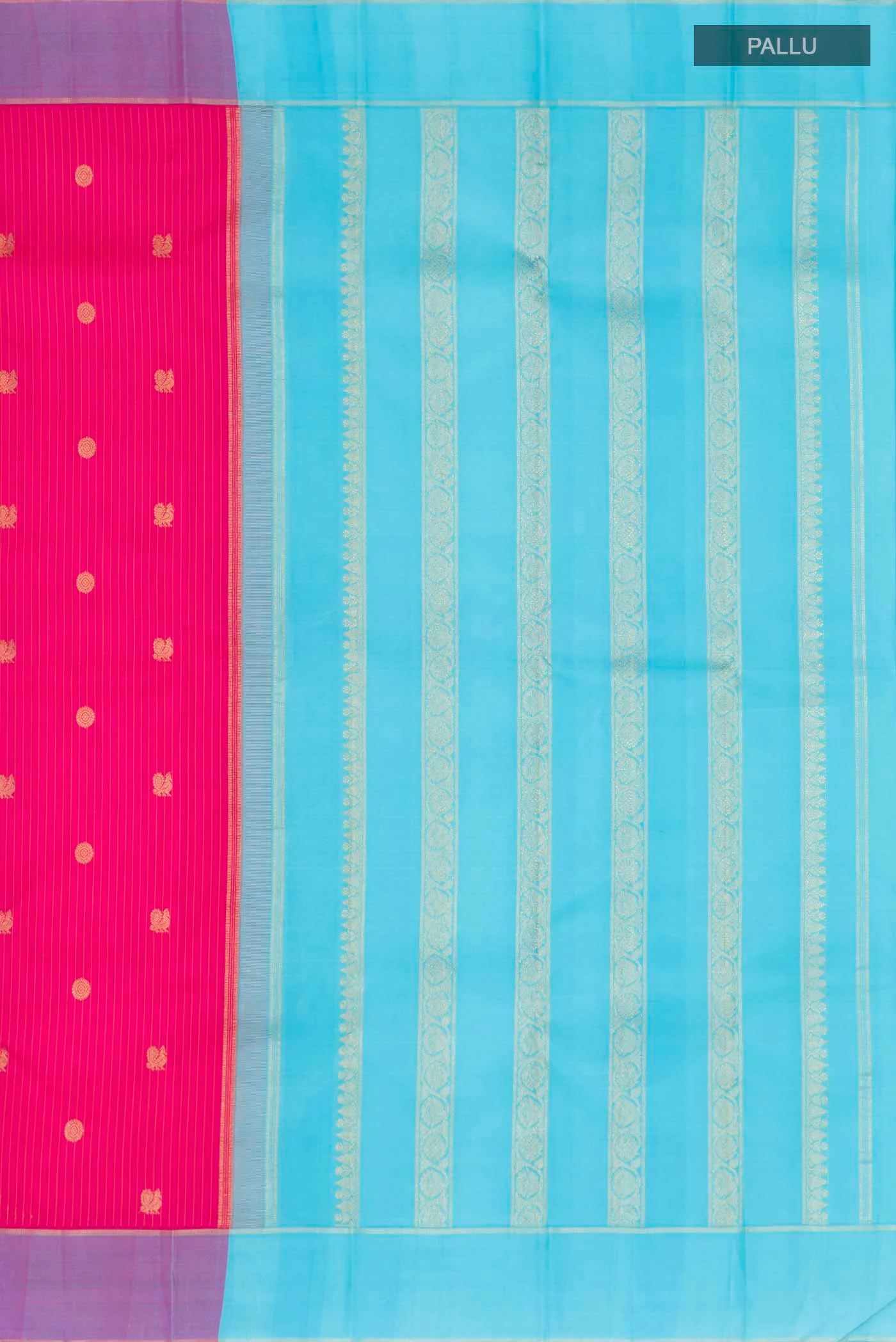 Pink Kanjivaram Silk Saree - Image 7