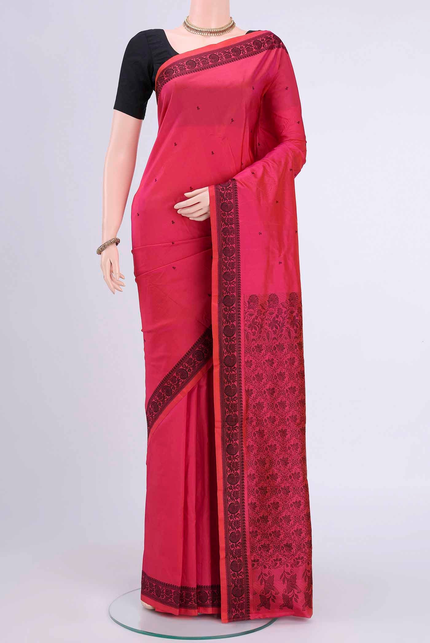 Pink Kanchipuram Silk Saree