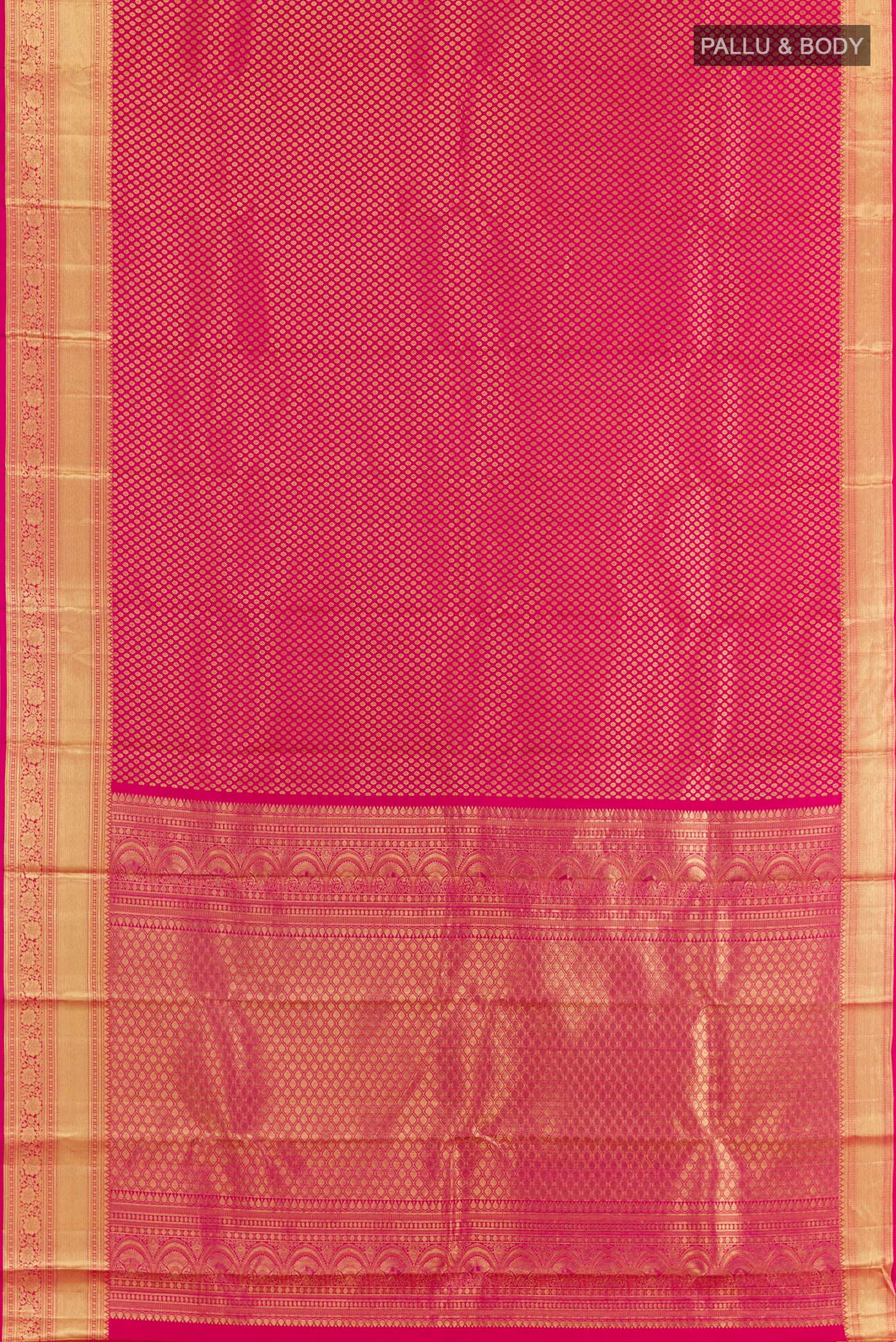 Pink Kanchipuram Silk Saree - Image 3