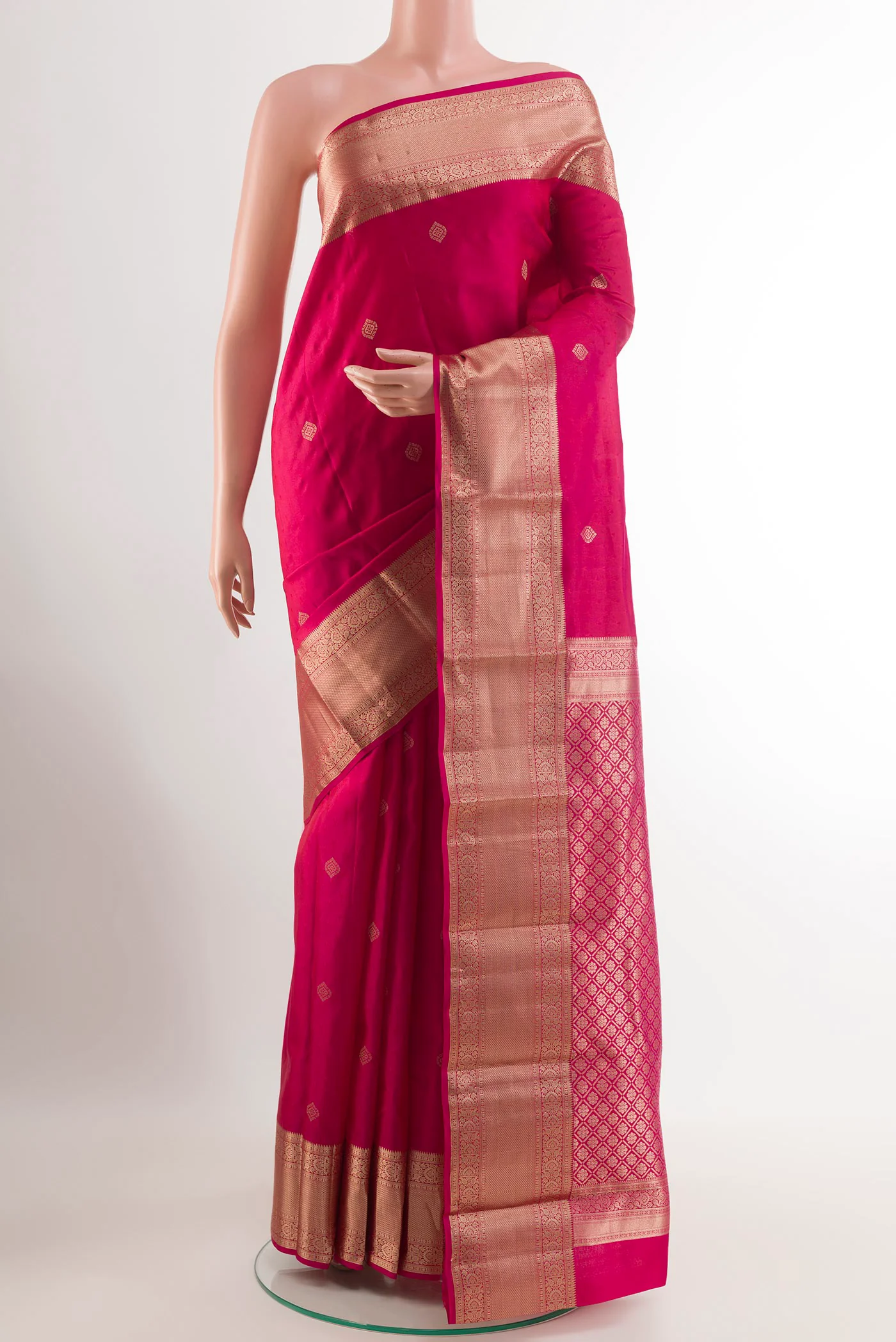 Pink Kanchipuram Silk Saree