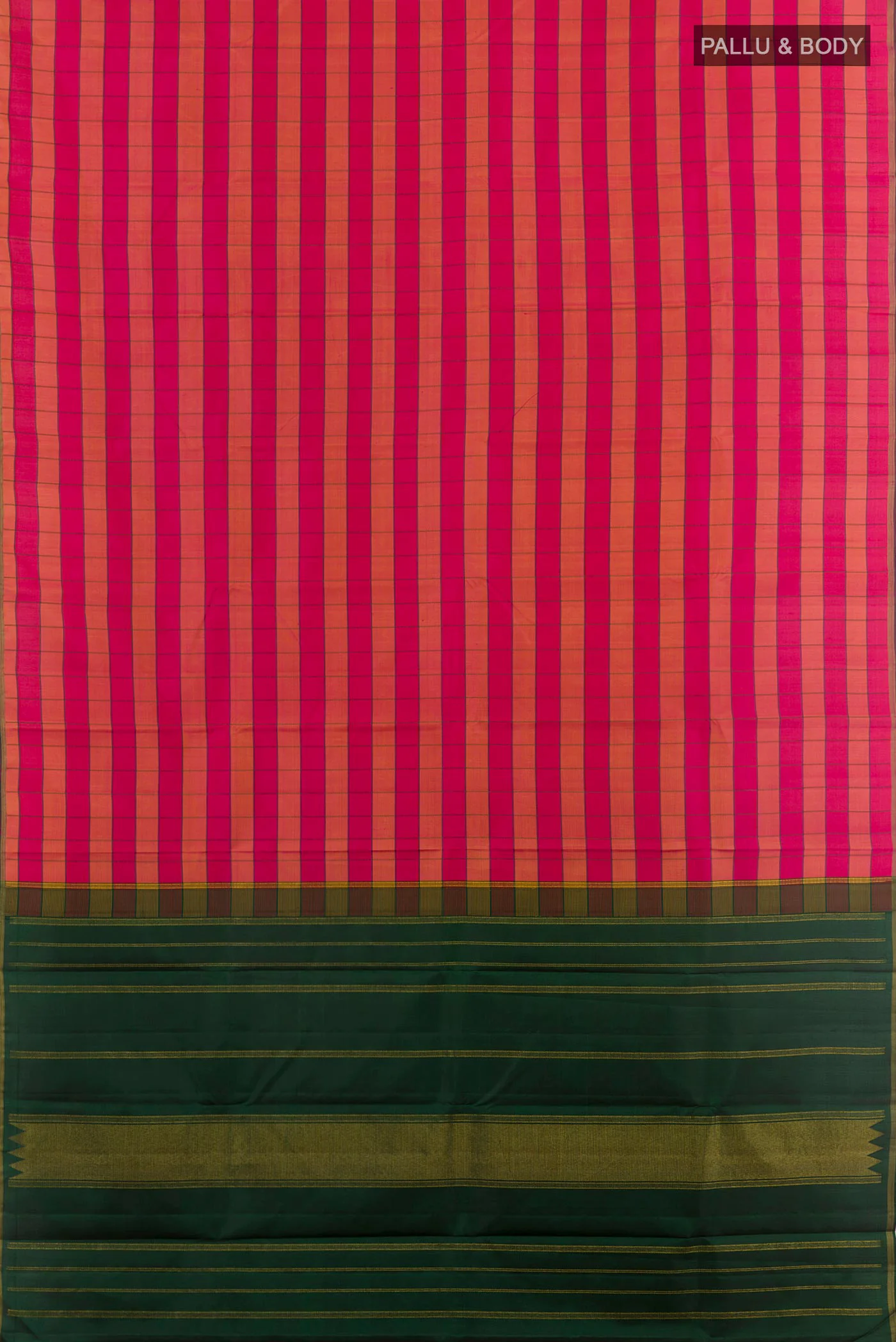 Pink Kanchipuram Silk Saree - Image 3