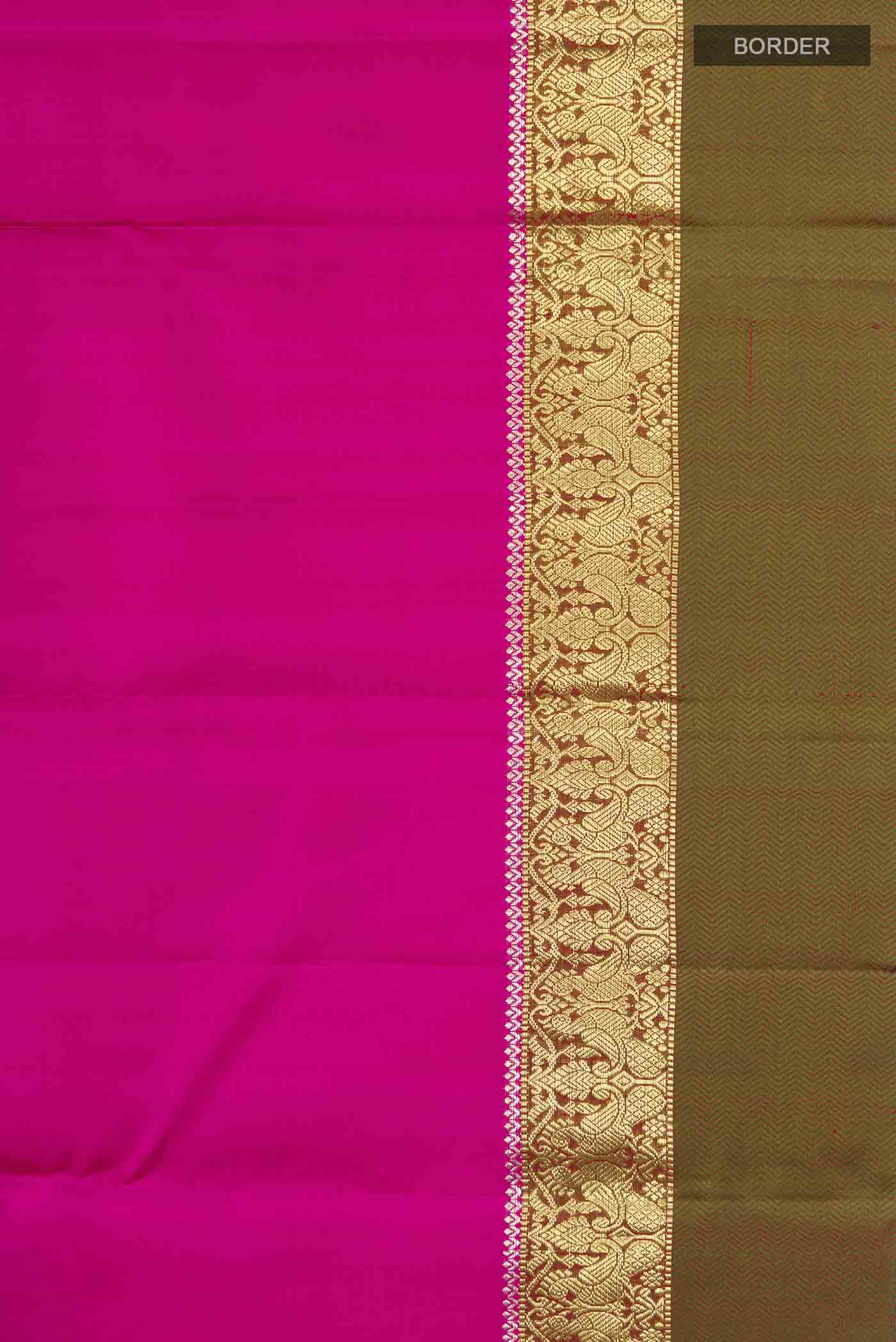 Pink Kanjivaram Silk Saree - Image 3