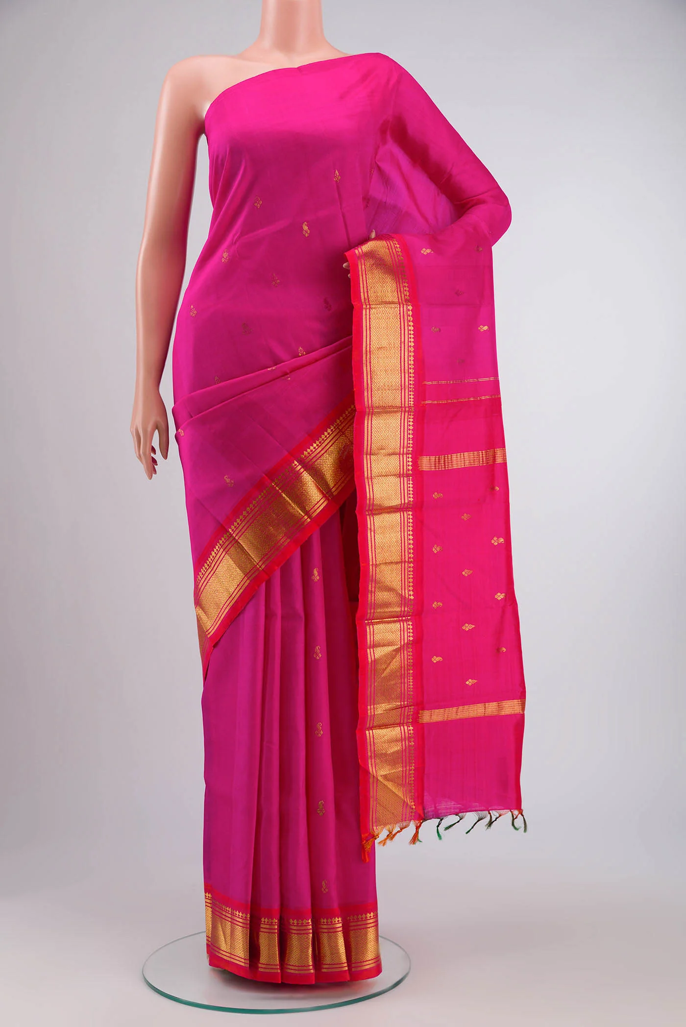 Pink Kanjivaram Silk Saree