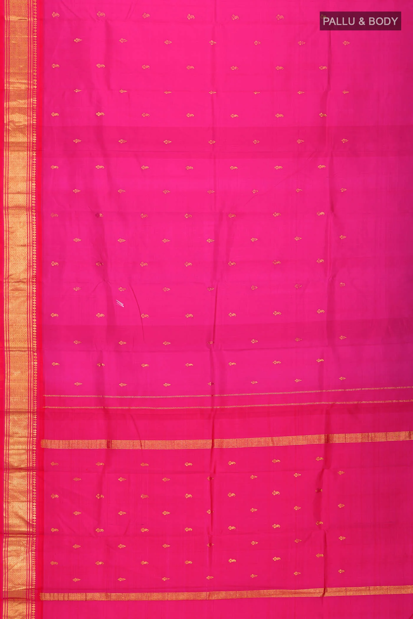 Pink Kanjivaram Silk Saree - Image 5